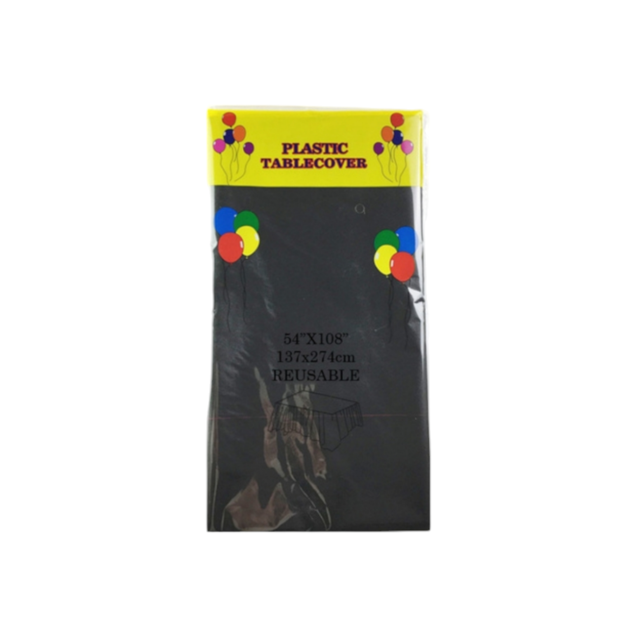 Multipurpose Plastic Party Table Cover Disposable & Reusable 137x183cm