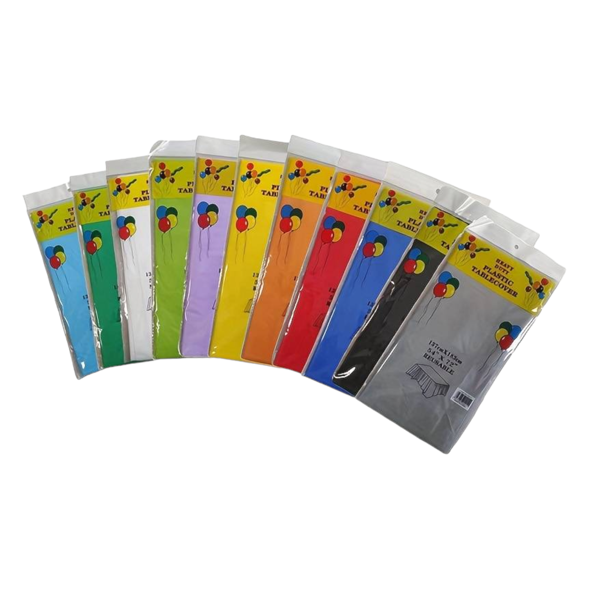 Multipurpose Plastic Party Table Cover Disposable & Reusable 137x183cm