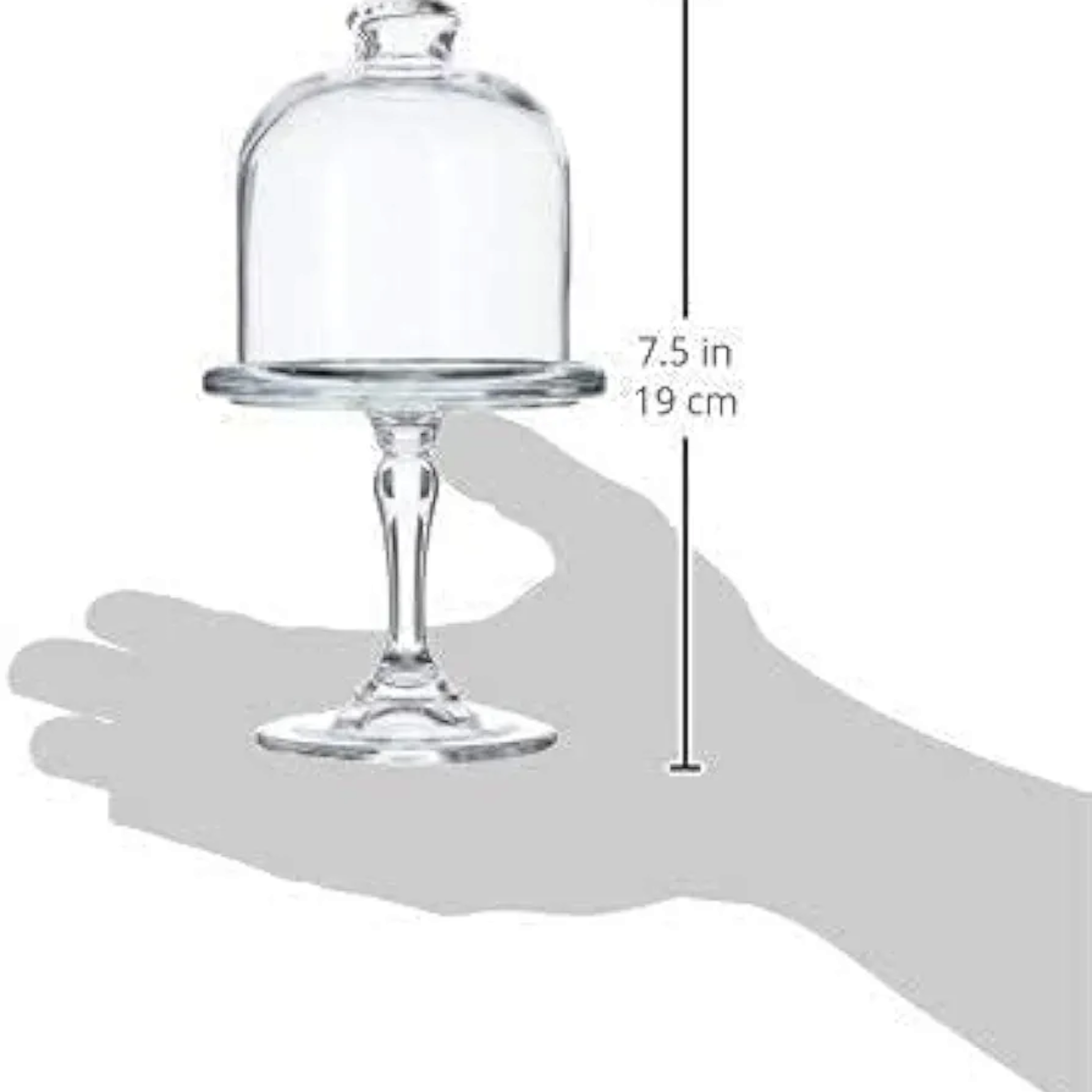 Pasabahce Hospitality Patisserie Mini Cake Dome Footed Service Plate 96456