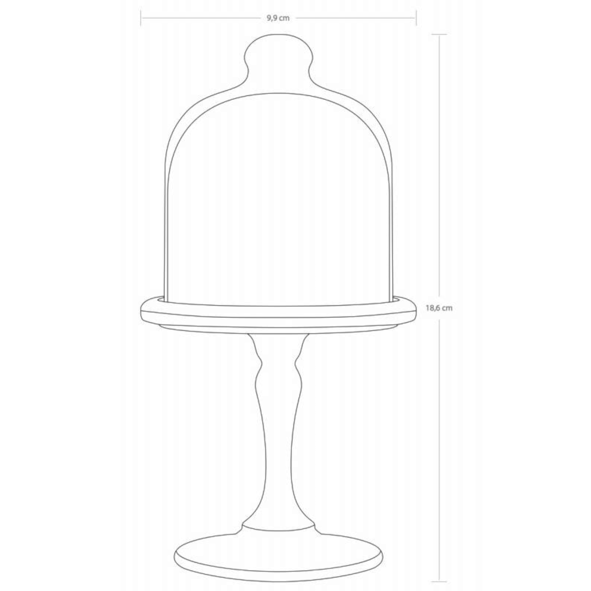 Pasabahce Hospitality Patisserie Mini Cake Dome Footed Service Plate 96456