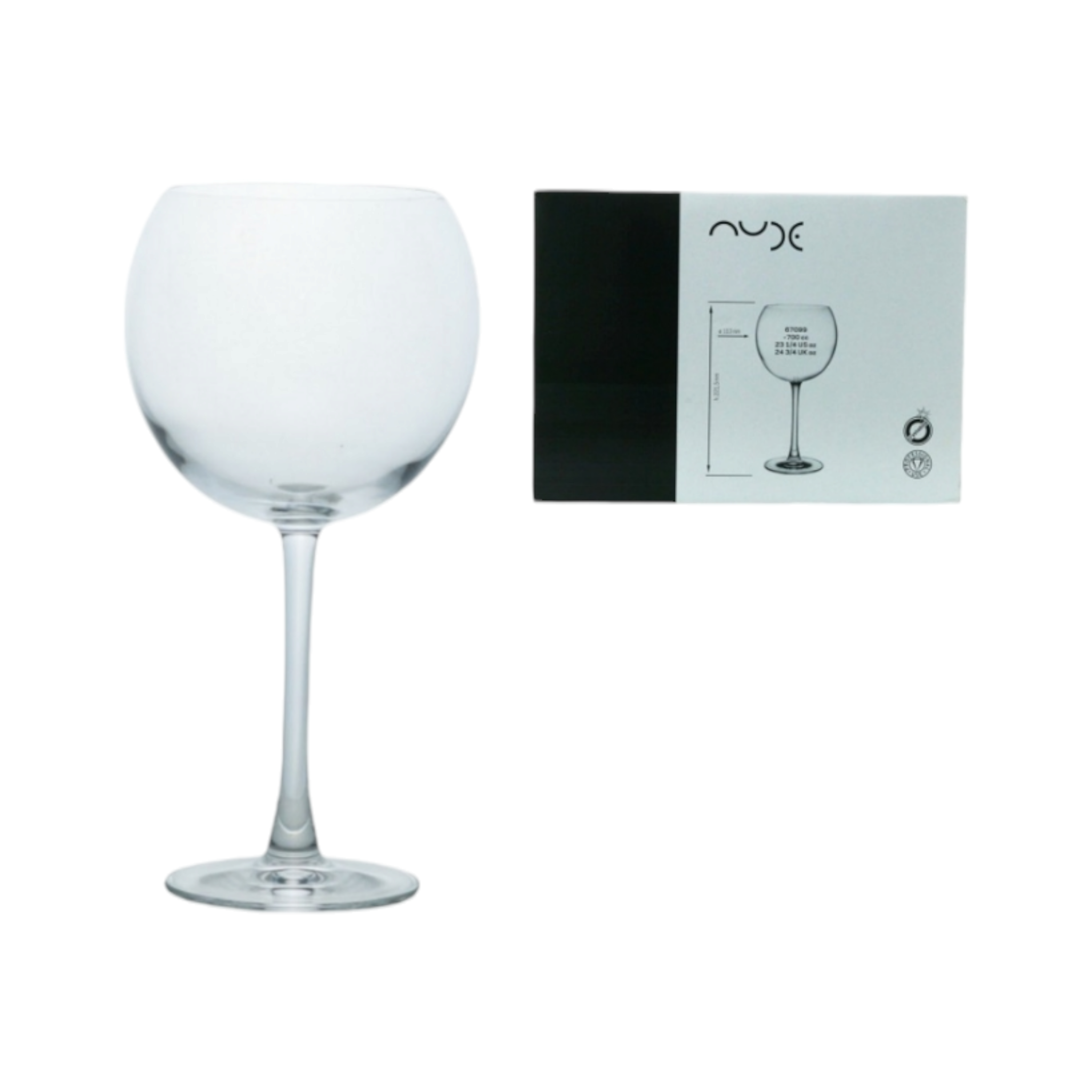 NUDE Hospitality Nude Reserva Glass Gob Stemmed Tumbler 700ml Wine Gob 6pack 67099