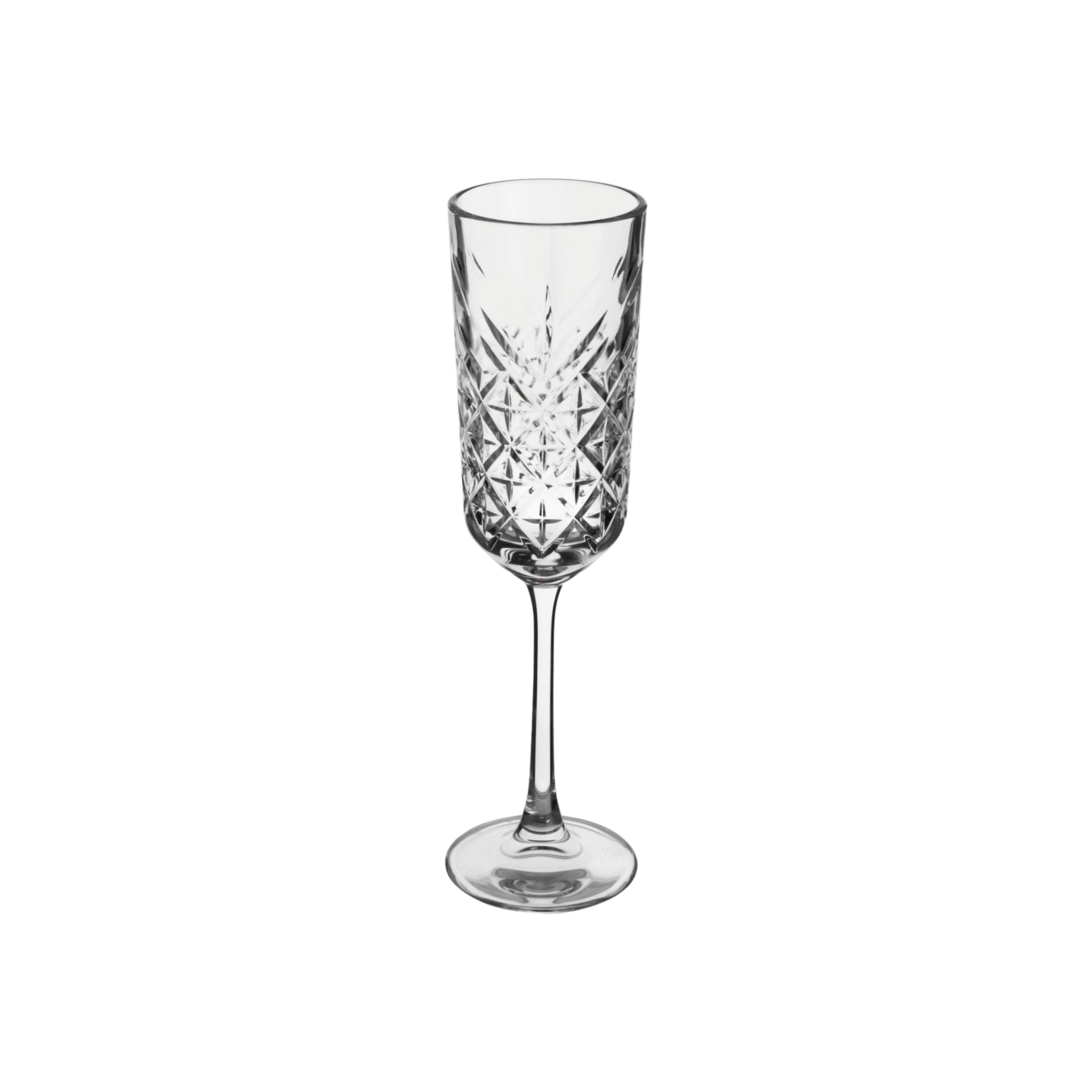Pasabahce Timeless Glass Tumbler 175ml Stemmed Champagne with Gold Rim 4pack