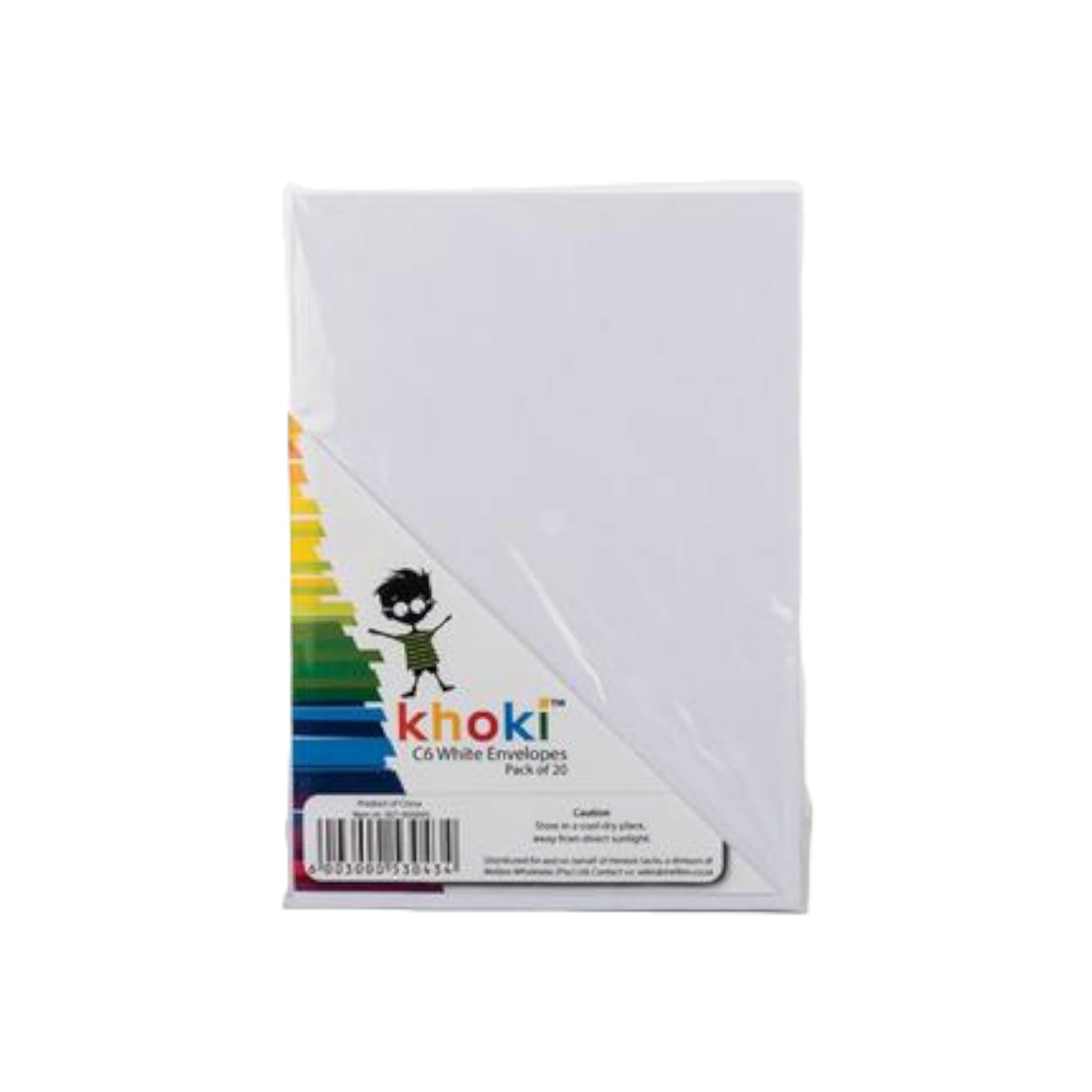 Khoki C6 Envelopes White 20pack