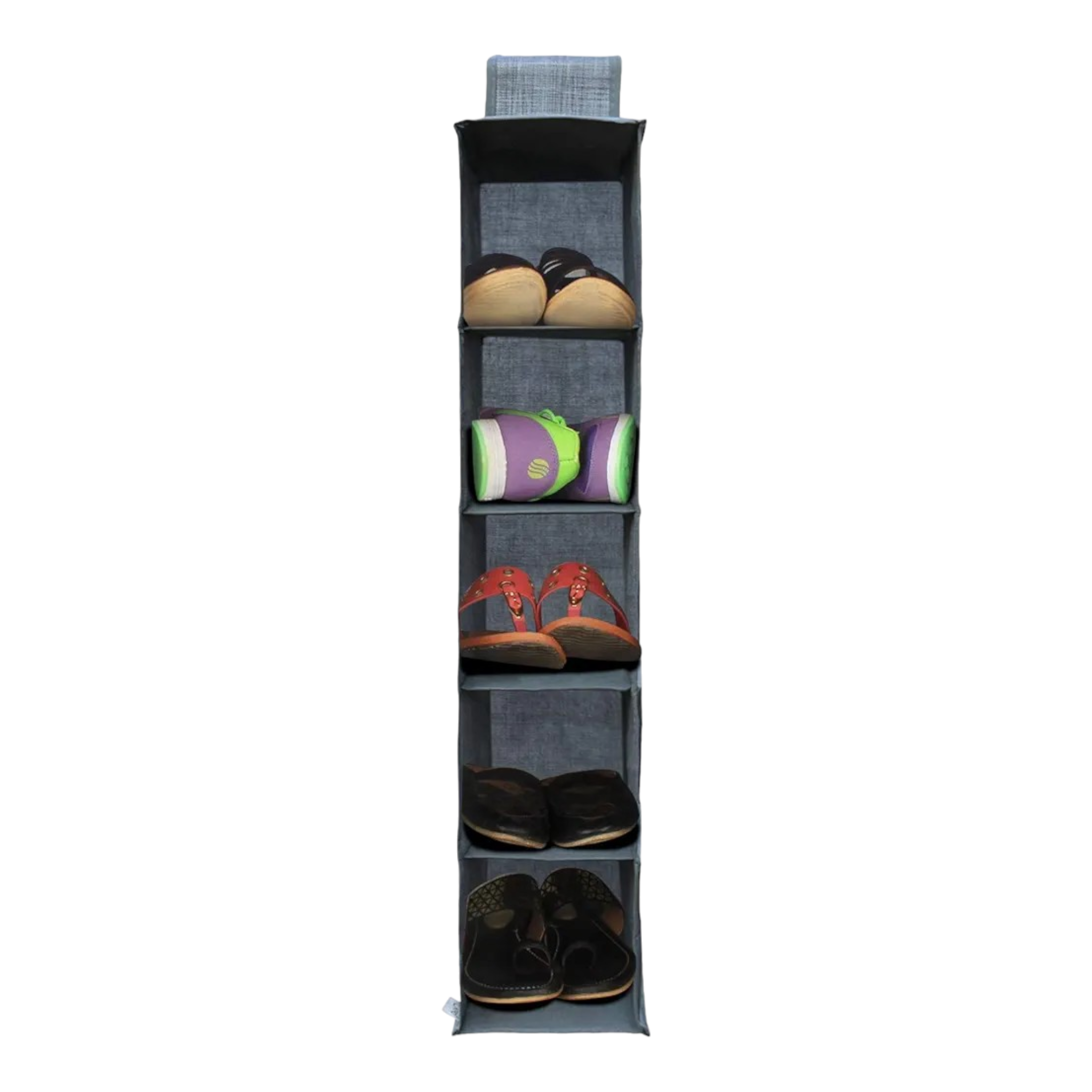 Hanging Shoe & Clothes Storage 6-Division 23x27x118cm