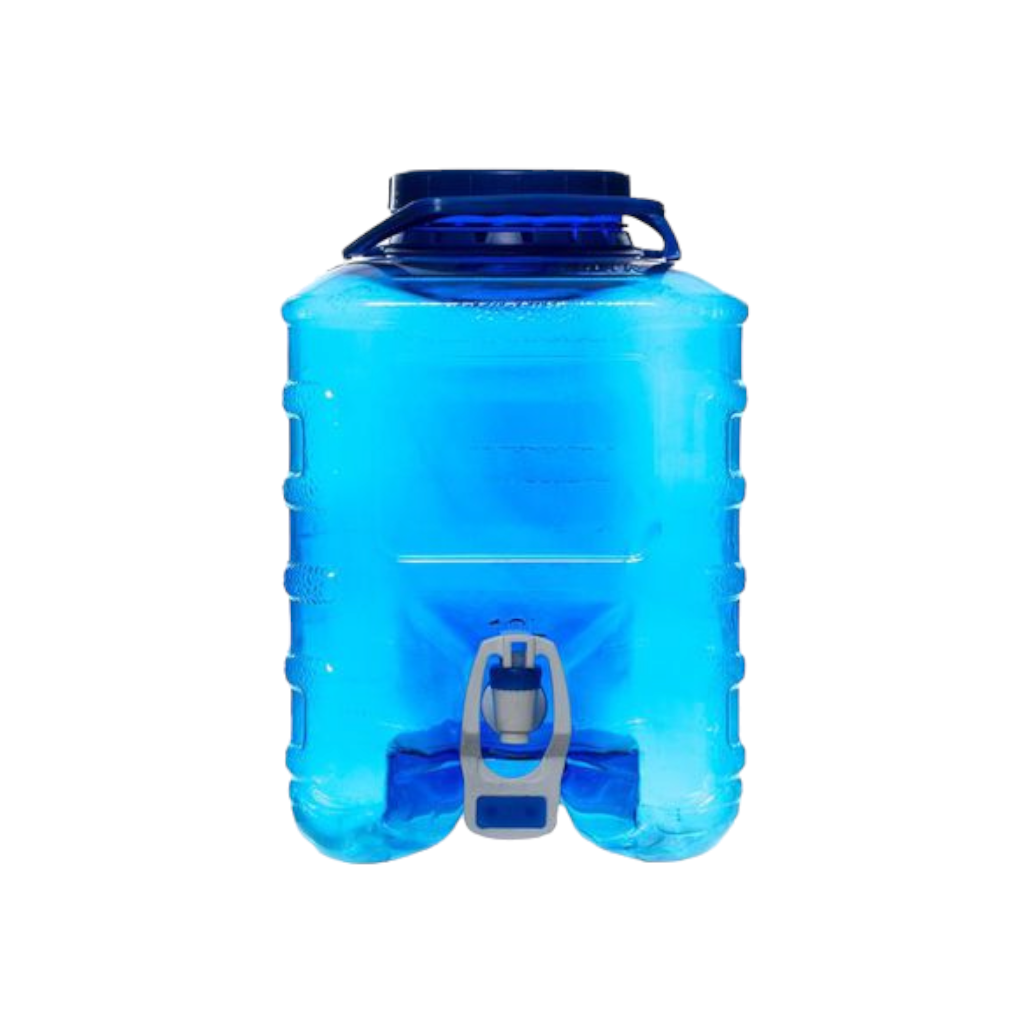 PET Water Dispenser with Tap Square Blue Plastic - Formosa 5025