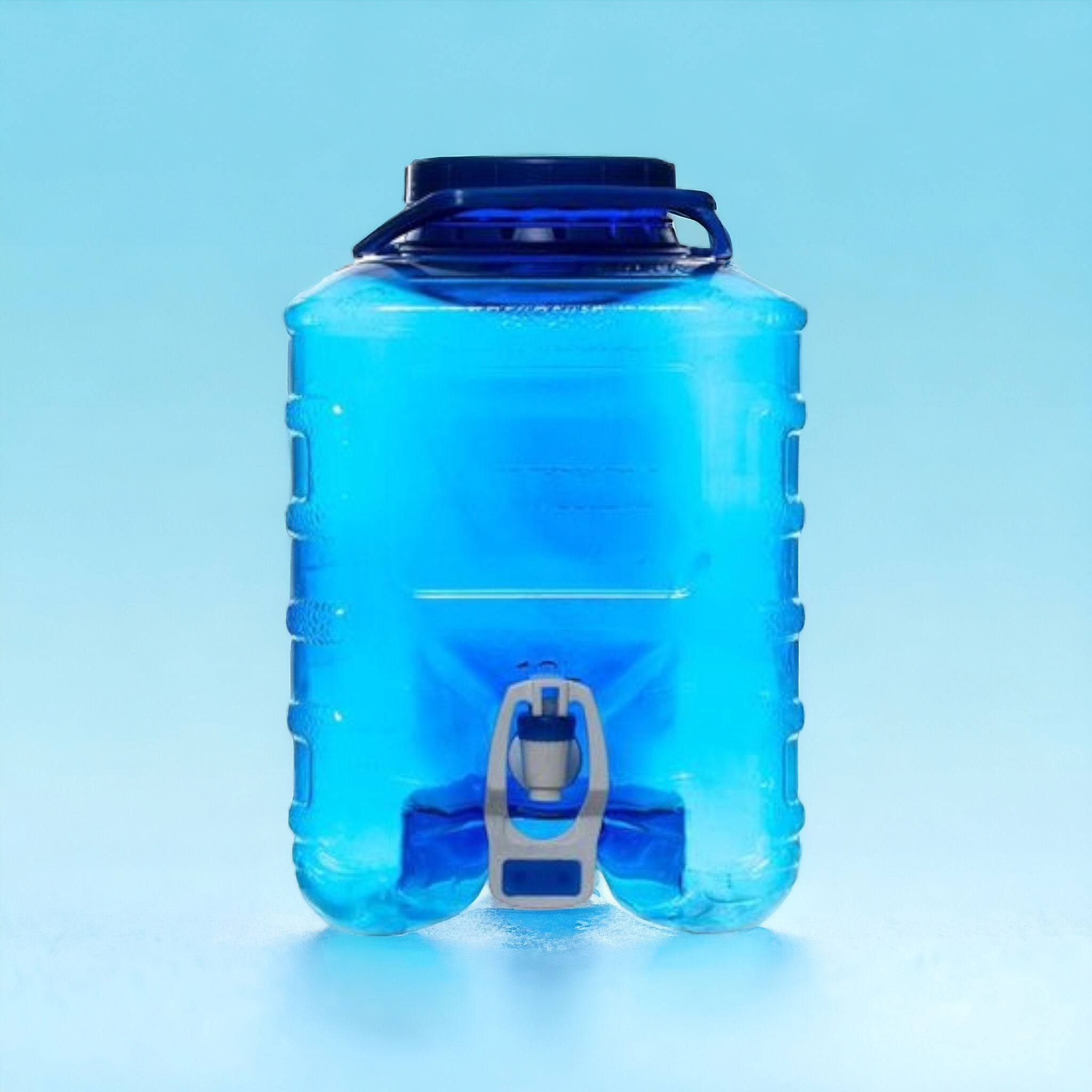 PET Water Dispenser with Tap Square Blue Plastic - Formosa 5025