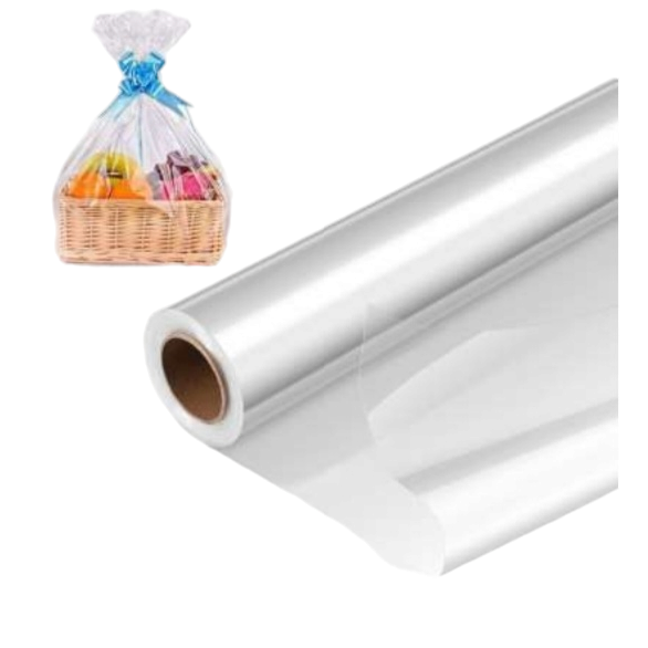 Cellophane Gift Wrapping Roll Clear BOPP Film 50cmx2m