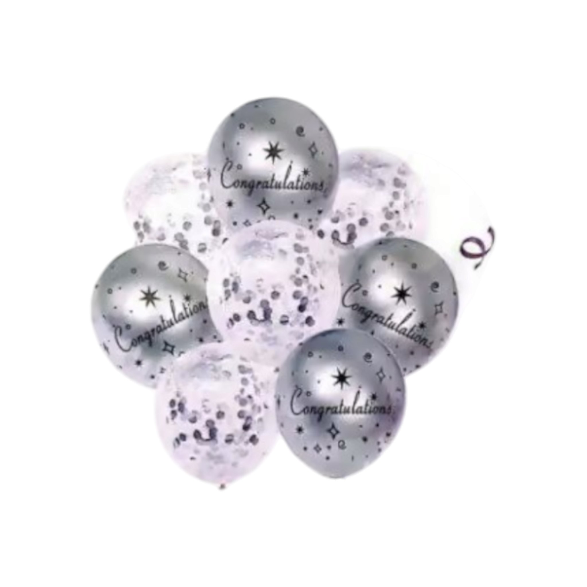 Party Latex Congratulations Balloons 8paack