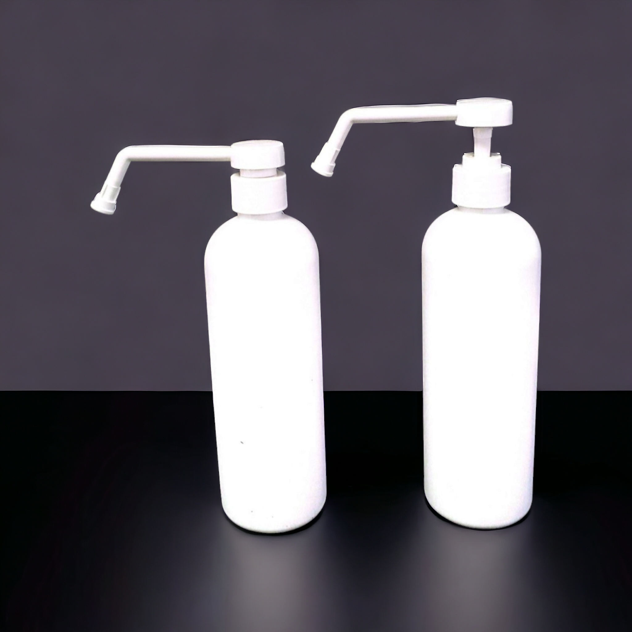 500ml HDPE Boston Bottle with Long Nose Pump Lid