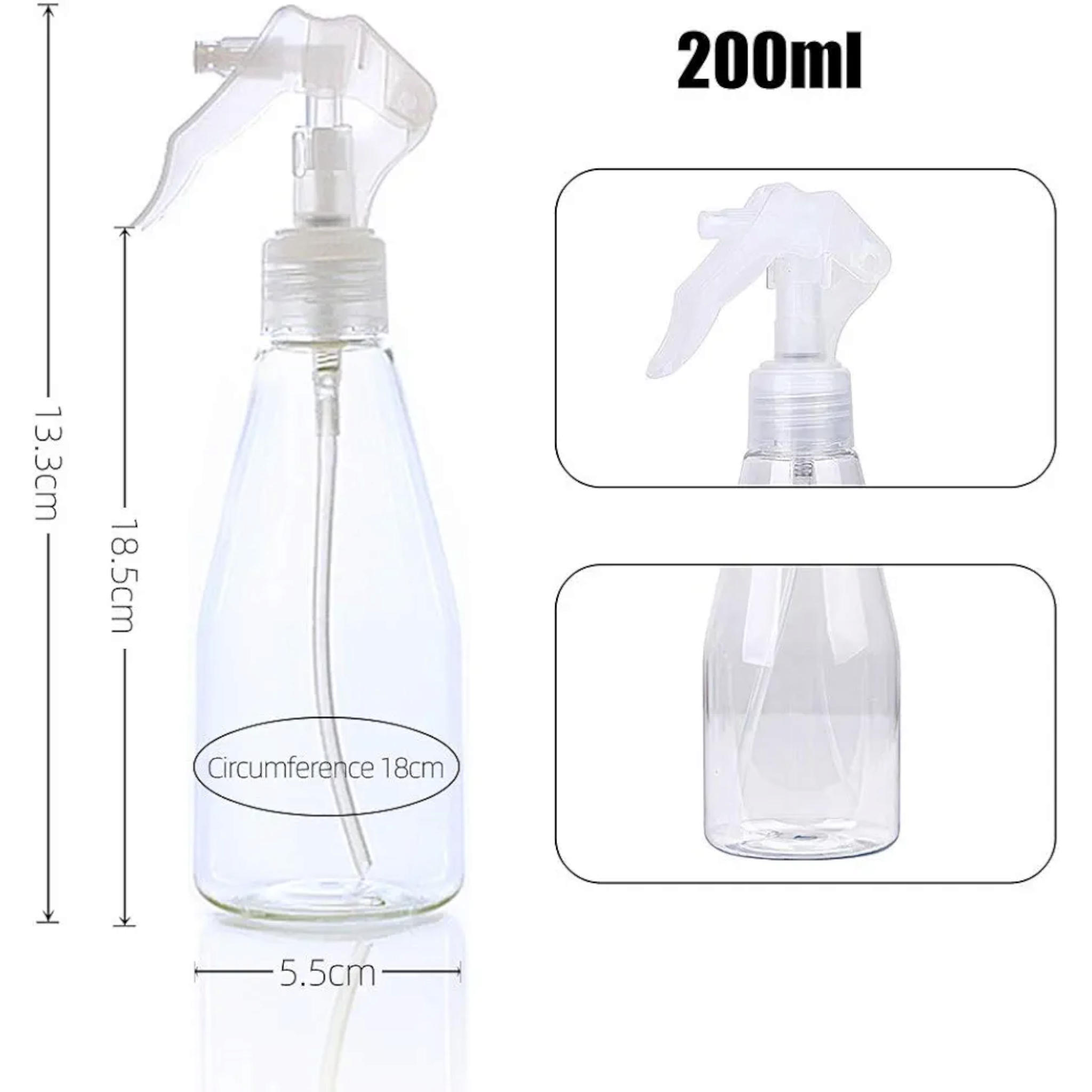 200ml PET Plastic Trigger Spray Bottle