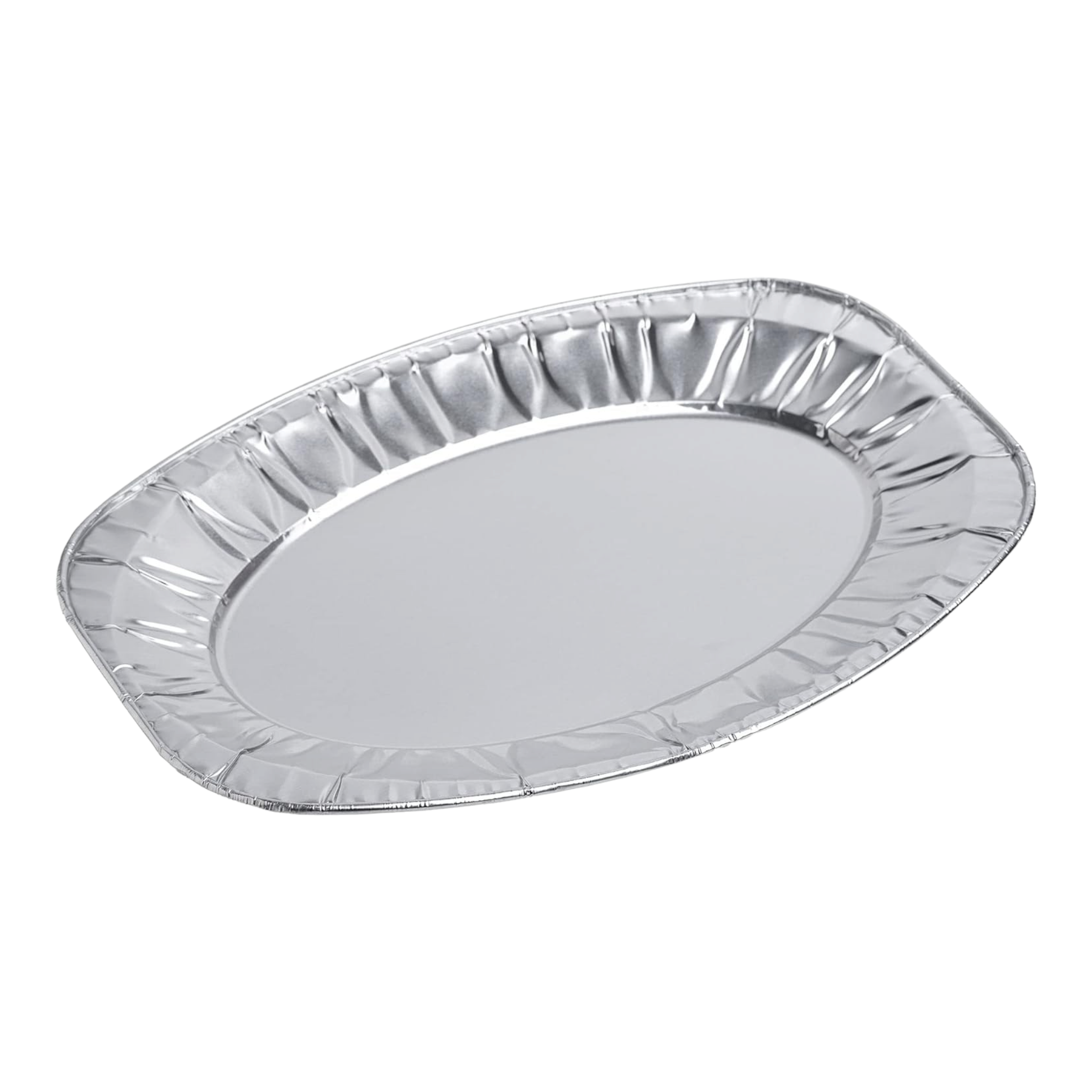 Aluminium Oval Catering Serving Tray with Dome 385x260x21mm