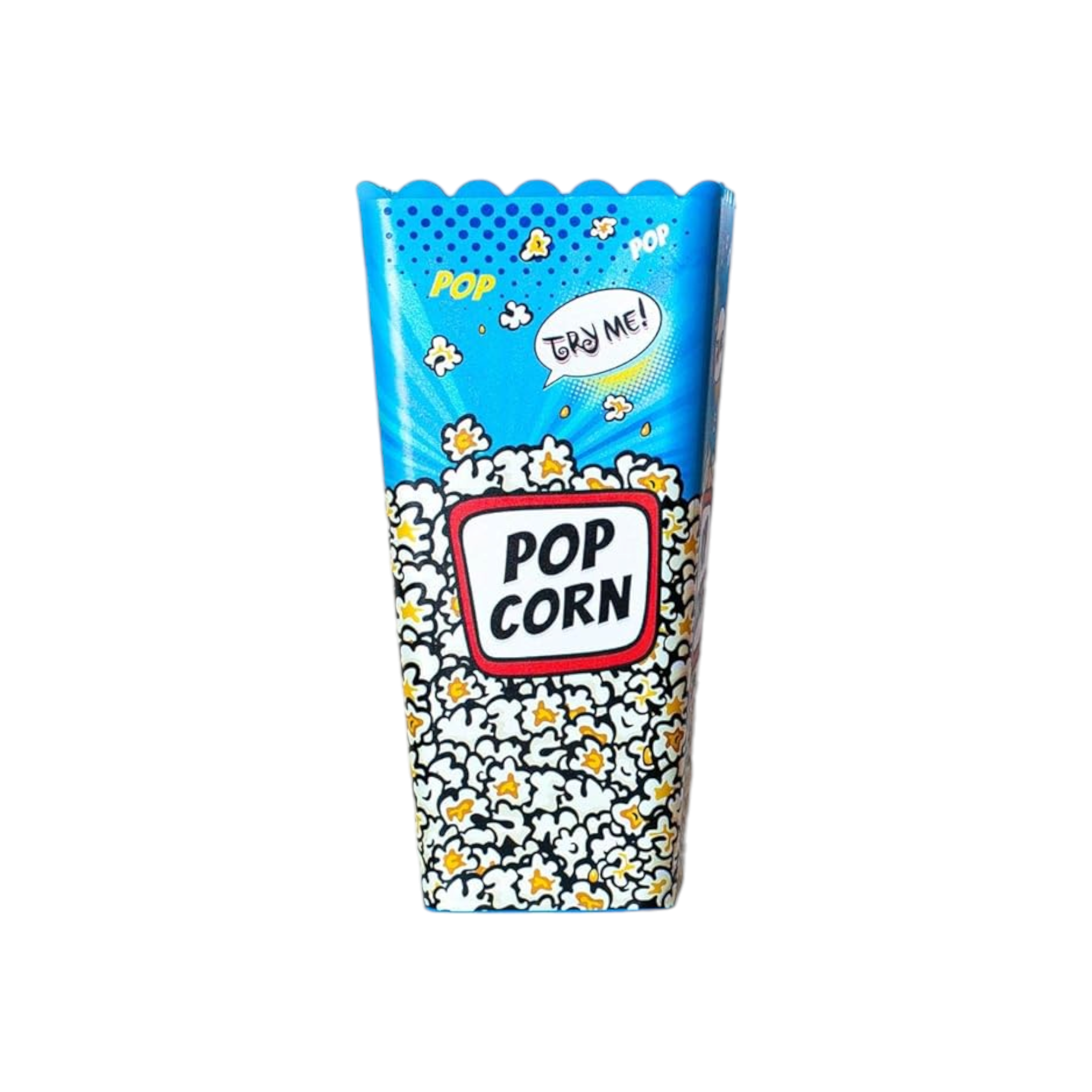 Tuffex Plastic Popcorn Bucket Square 12x15cm