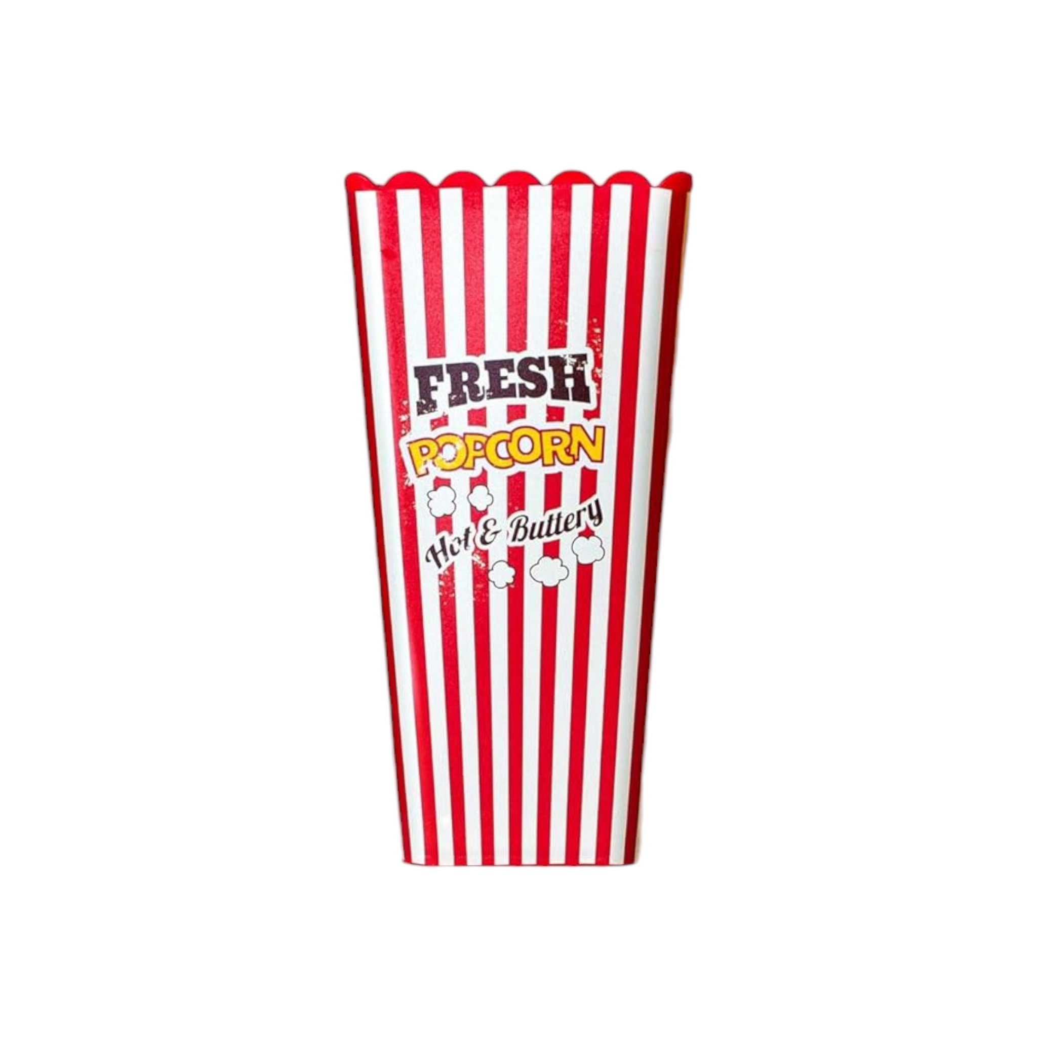 Tuffex Plastic Popcorn Bucket Square 12x15cm