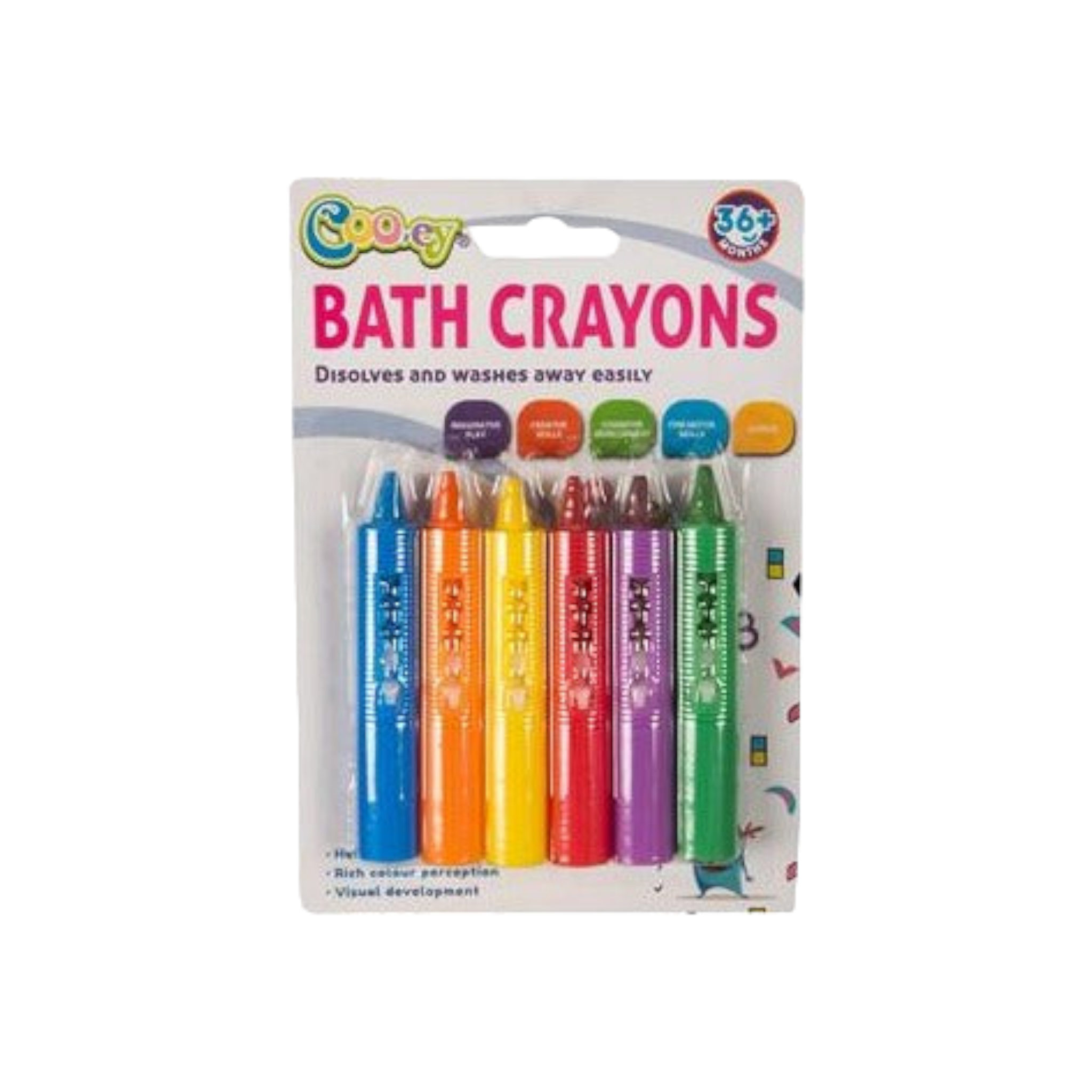 Baby Bath Bud Crayons 6pack