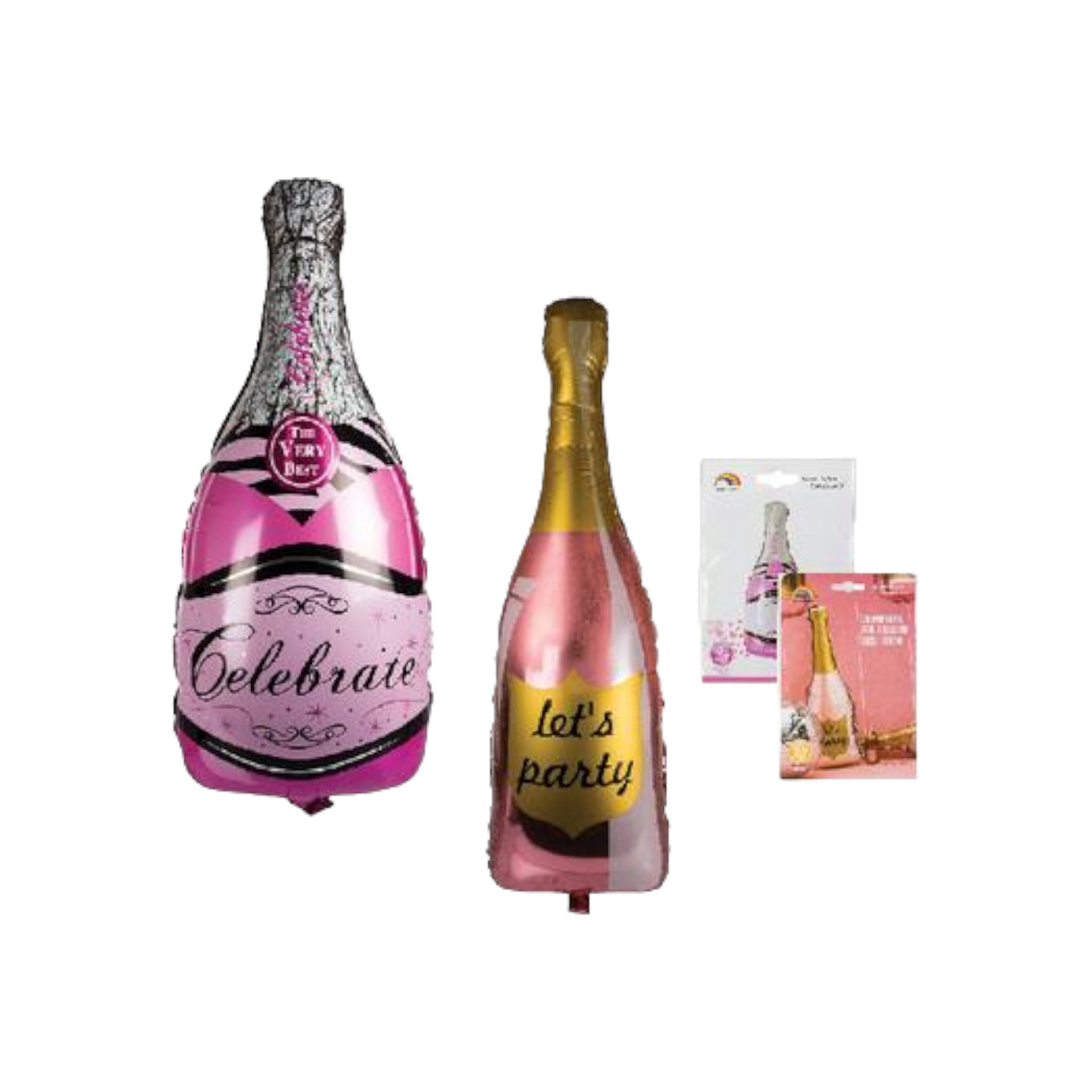 Helium Foil Bottle Balloon 106cm Champagne 1-Piece