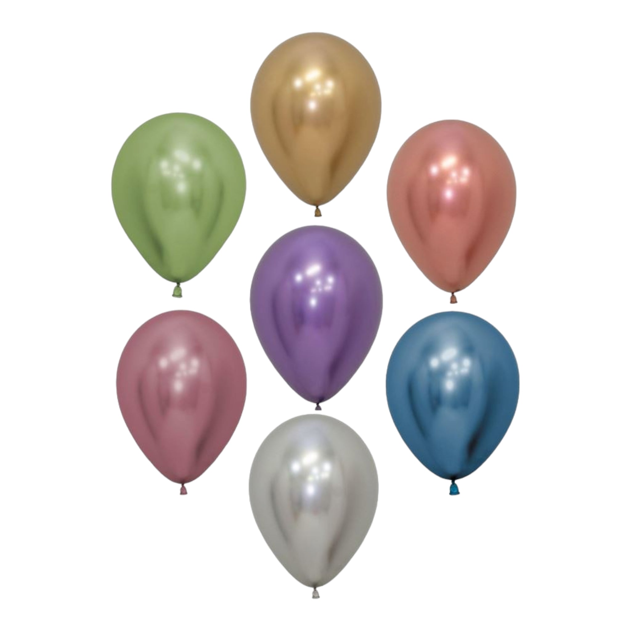 Latex Metallic Party Balloons ±30cm 12inch 10pack