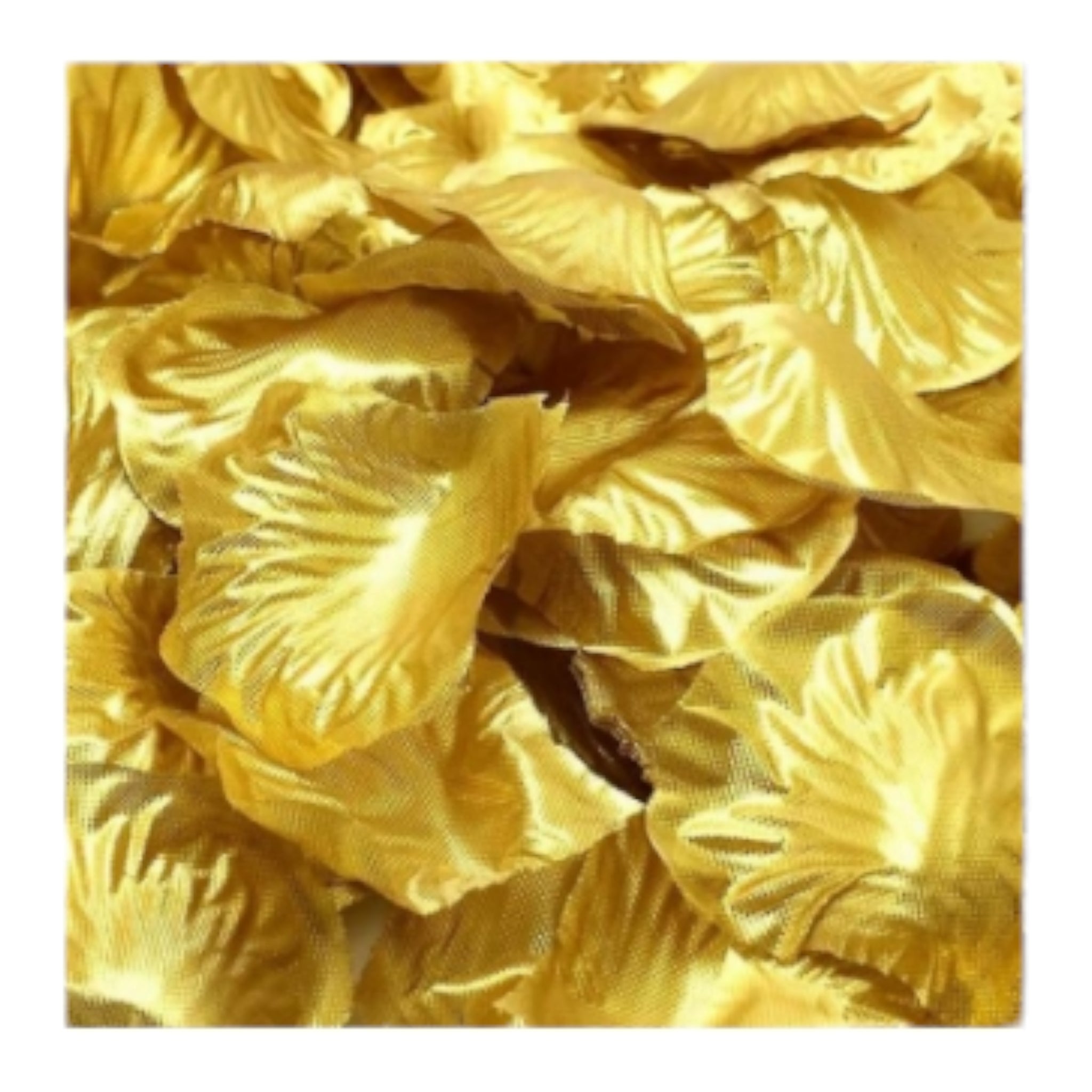 Artificial Gold Rose Petals 150pcs in Bag A0094