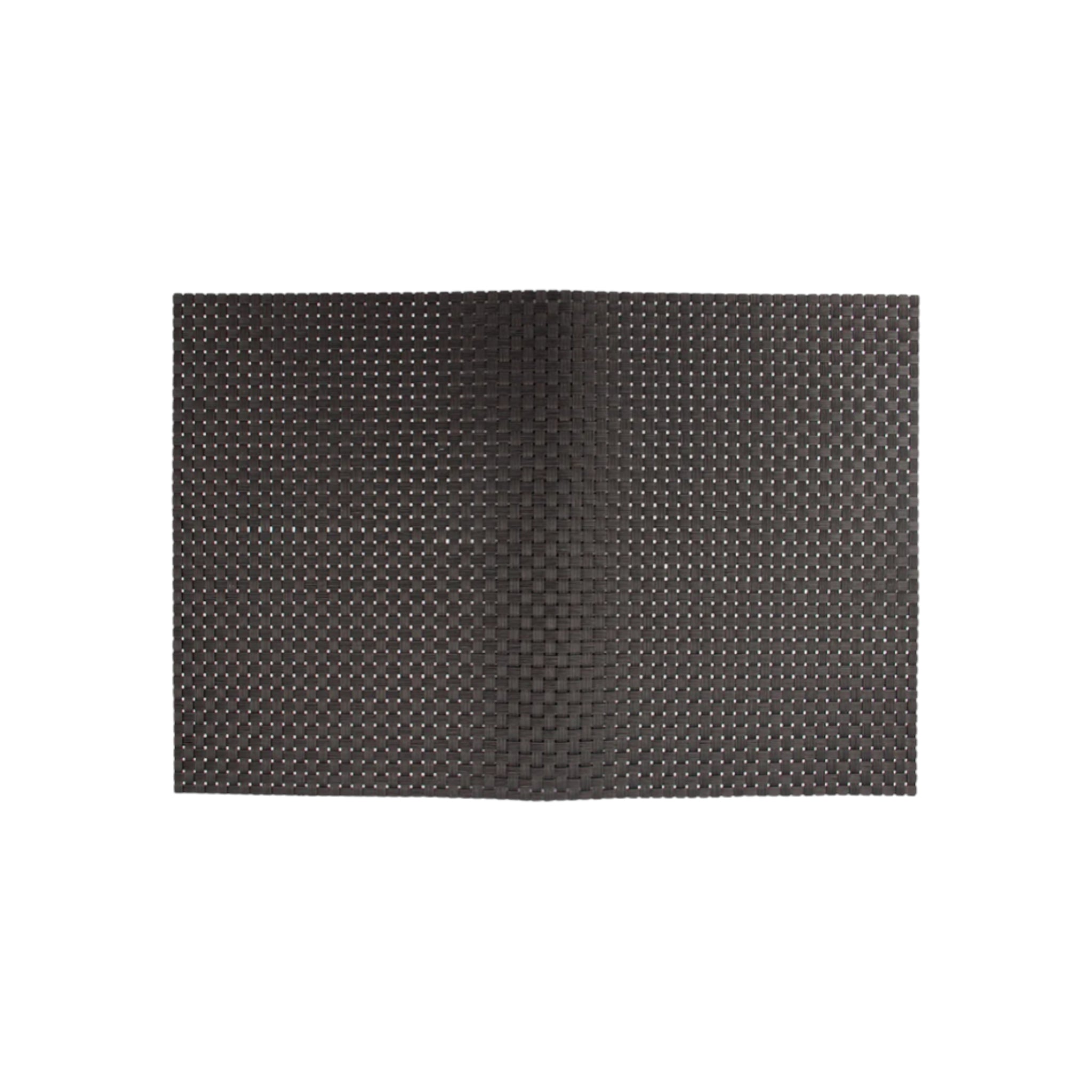 Regent Place Mat Black PVC Woven Wheat Black 300x450mm