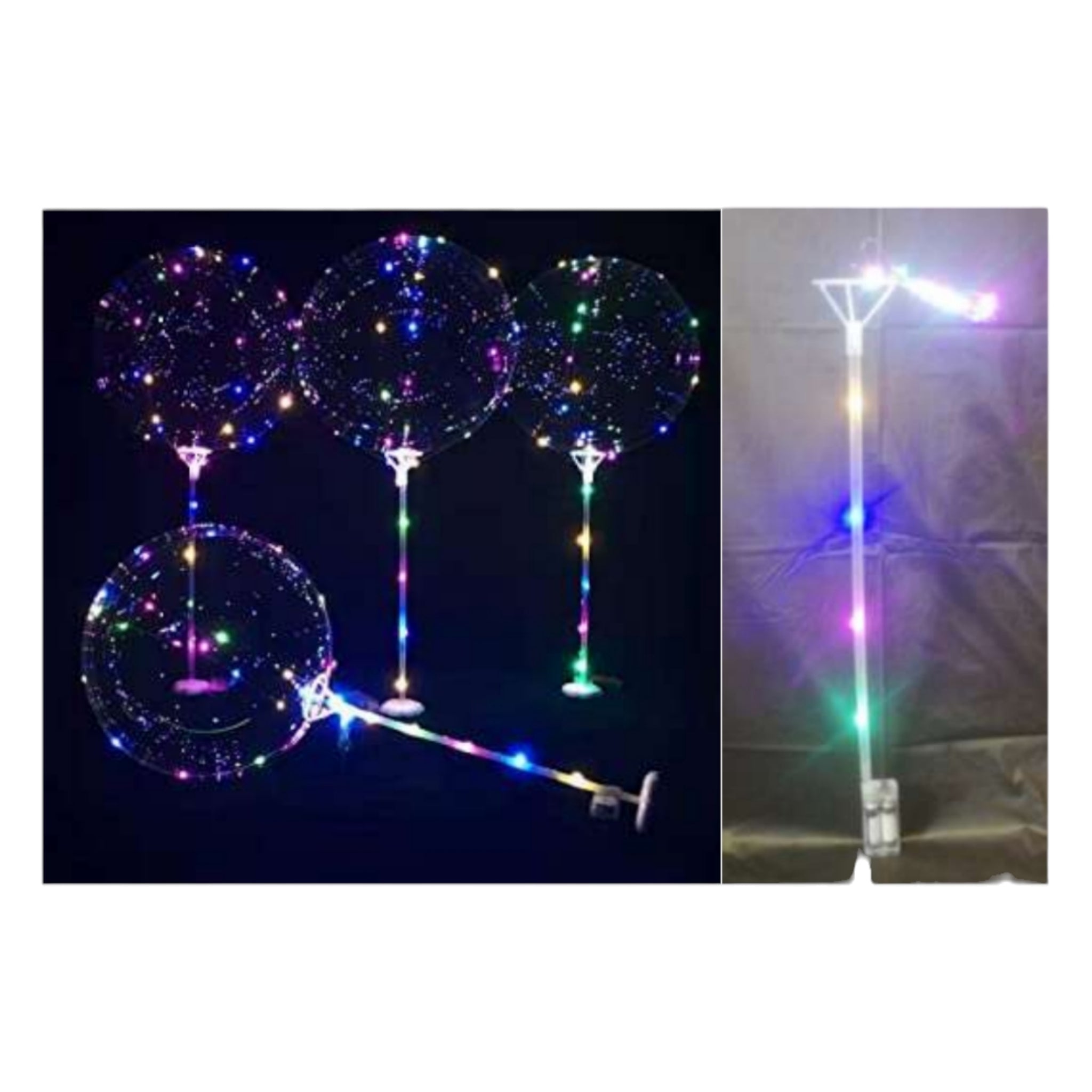 Bobo Balloon Stick with Battery Light 40cm 1pc Set