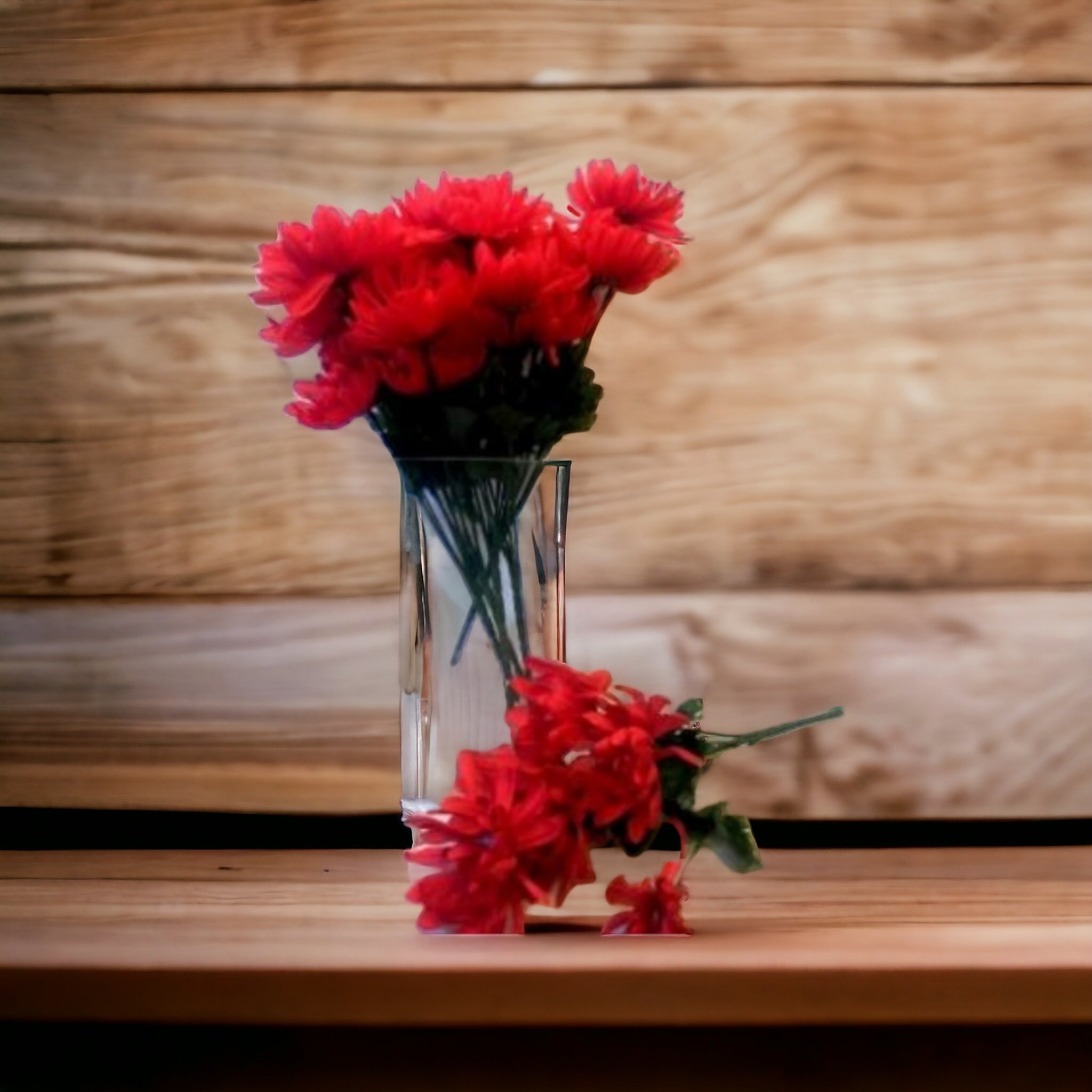 Artificial Bush Flower for Mum 7-Head Bouquet