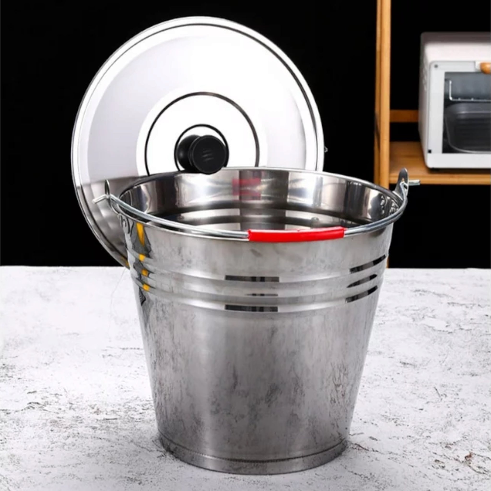 Stainless Steel Bucket with Lid