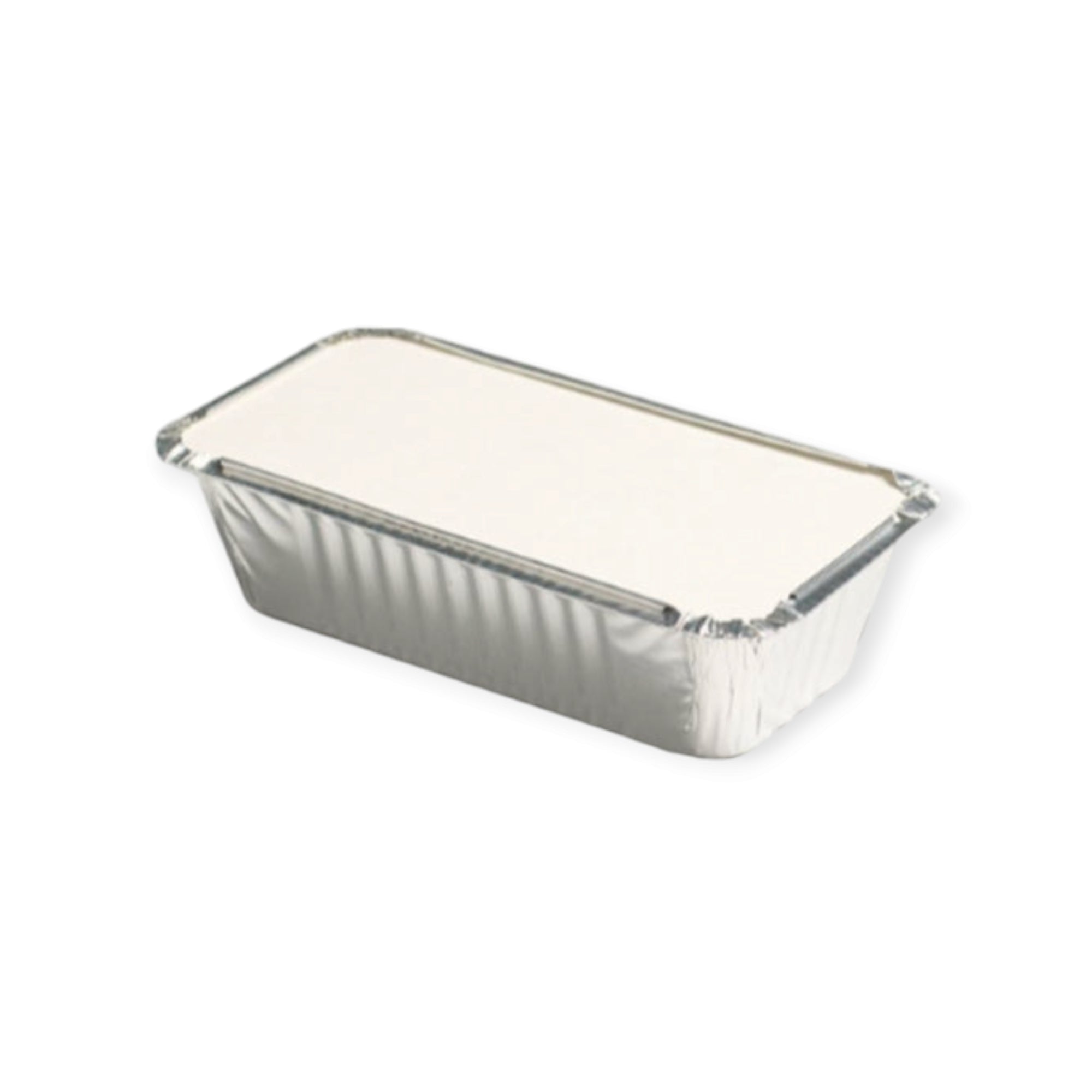 Aluminum Foil Takeaway Container Disposable 4283P with Poly PVC Lid Card Lid B4283 1pc