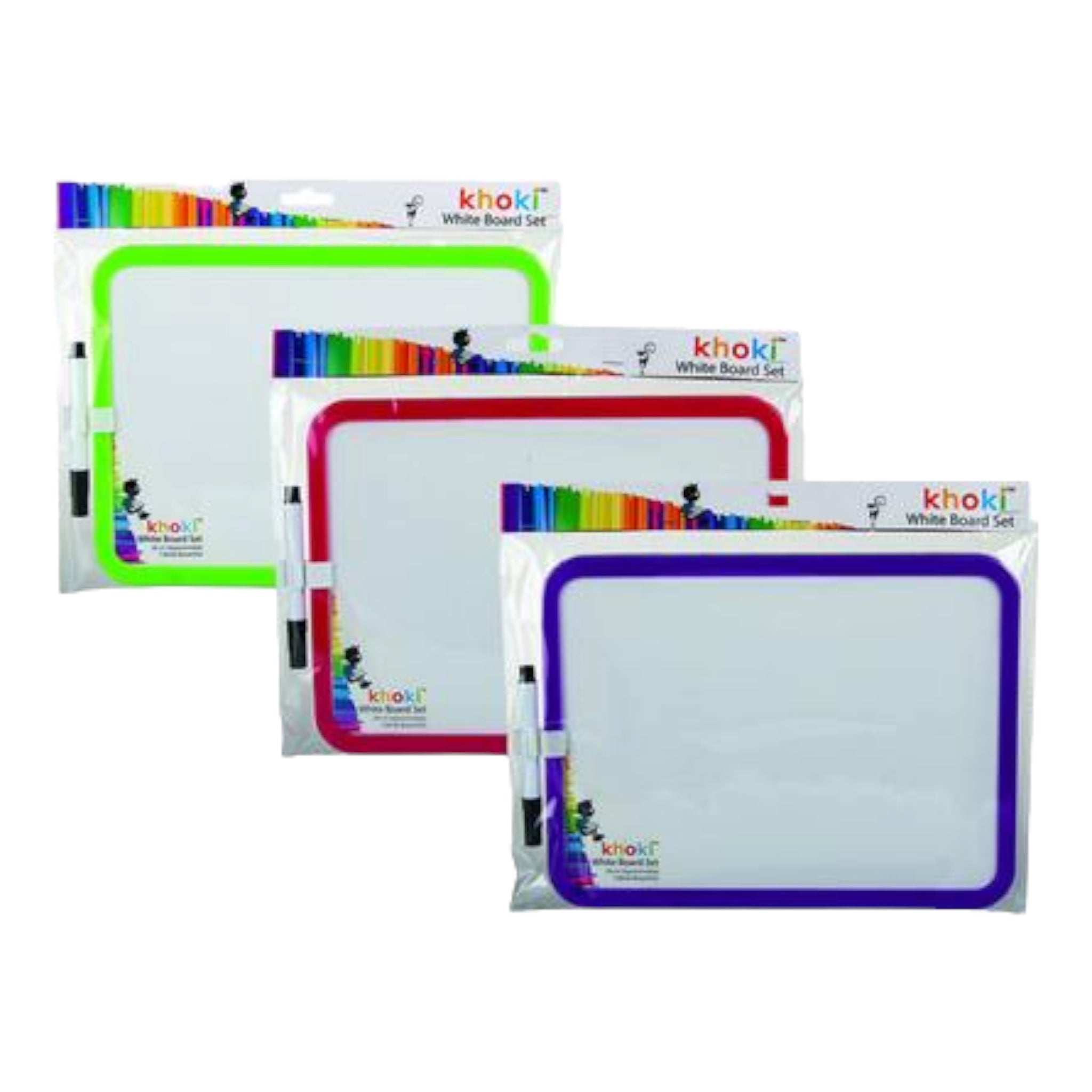 Khoki Dry Wipe Whiteboard with Pen 28x21cm