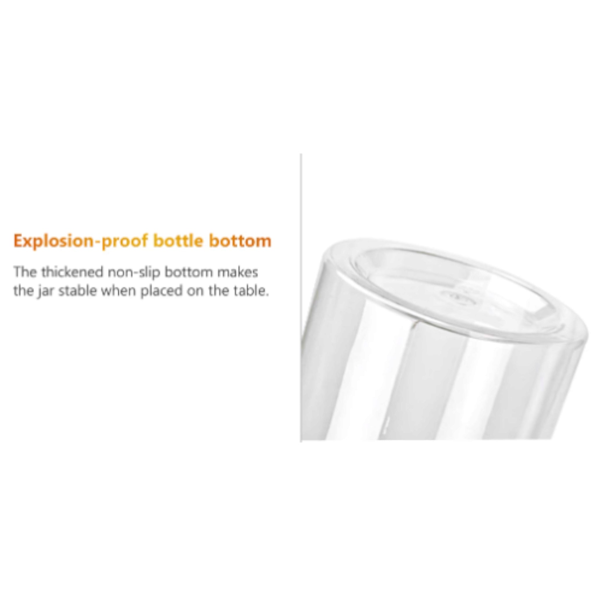 250ml PET Plastic Jar Bottle with Lid Crystal Clear