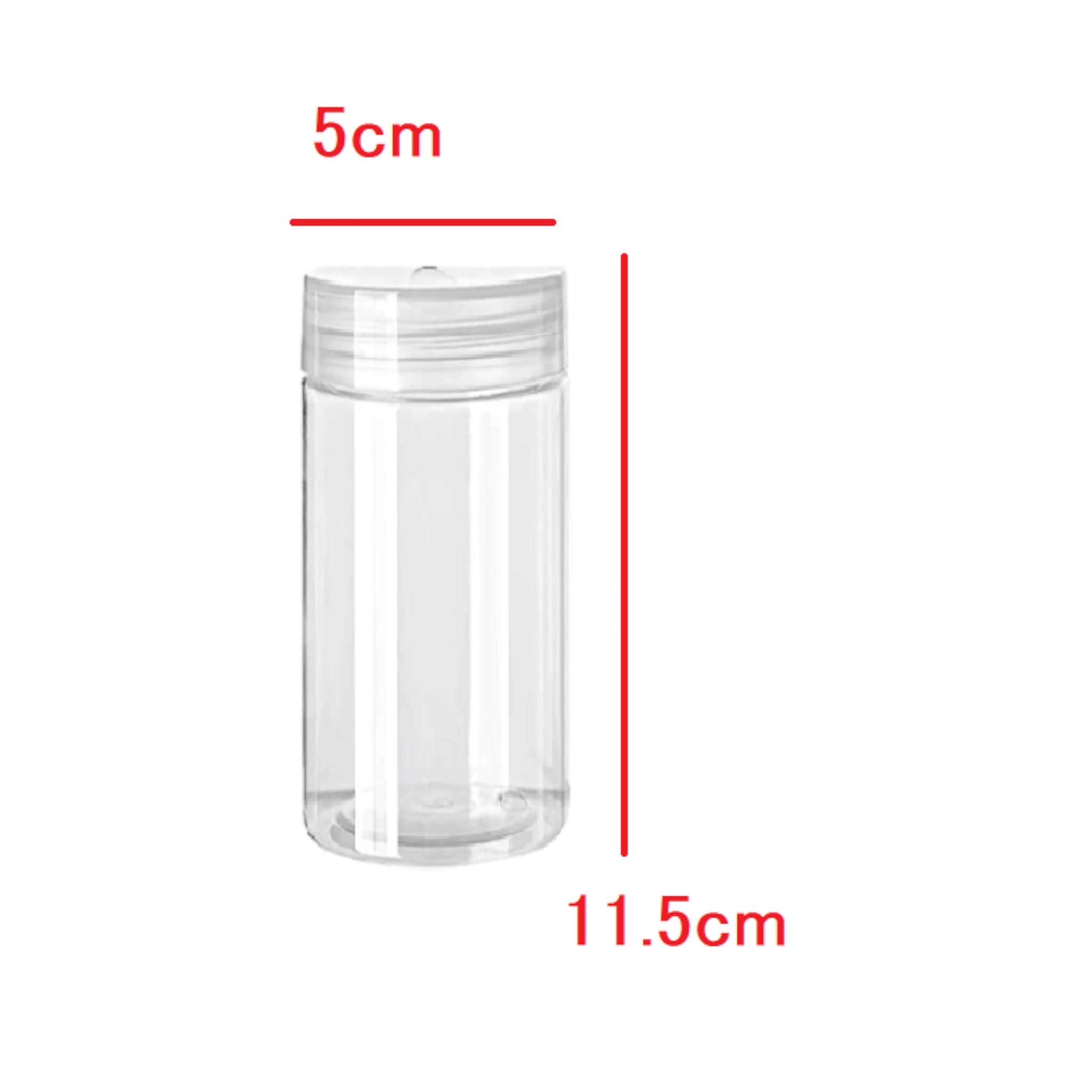 250ml PET Plastic Jar Bottle with Lid Crystal Clear