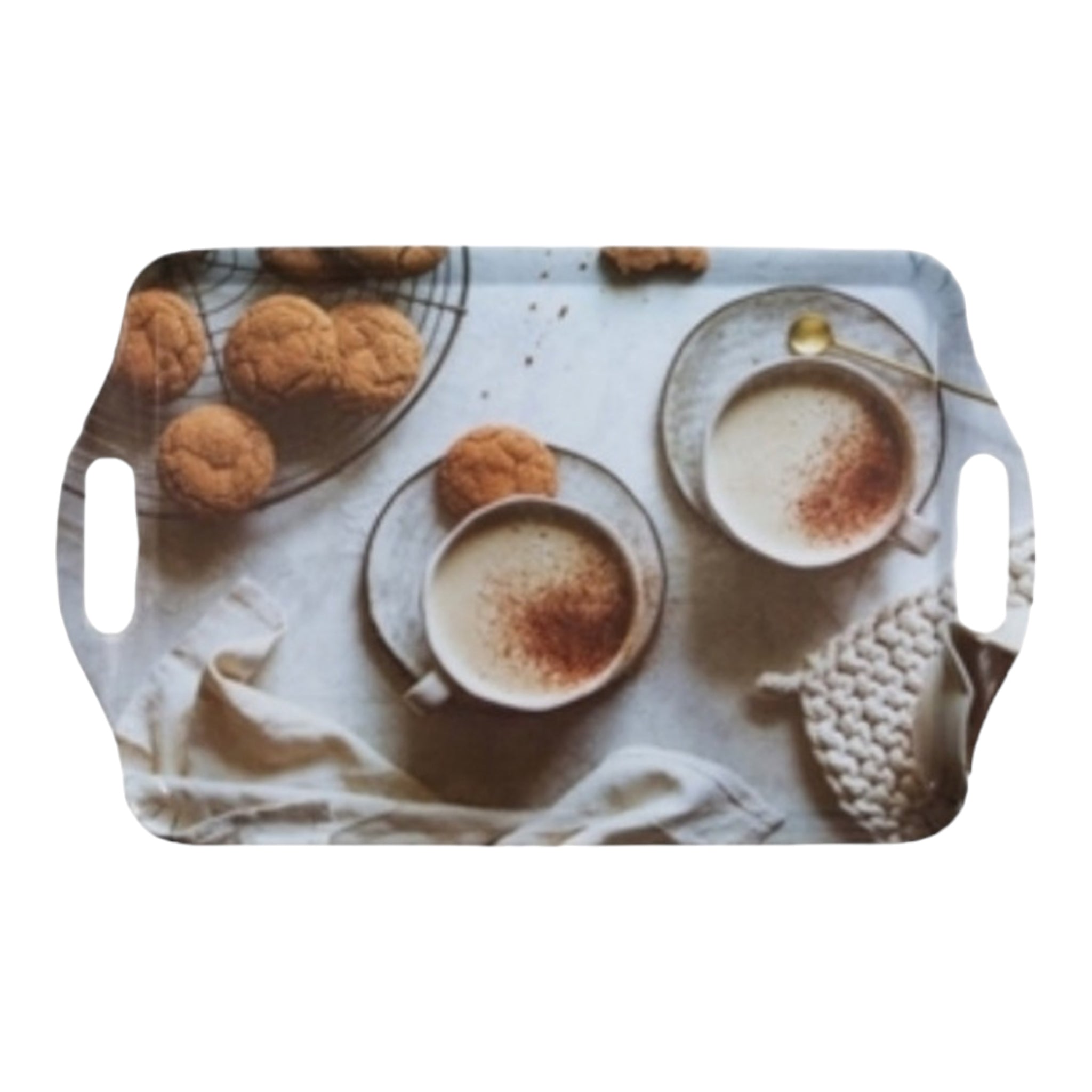 Melamine Serving Tray Coffee Print