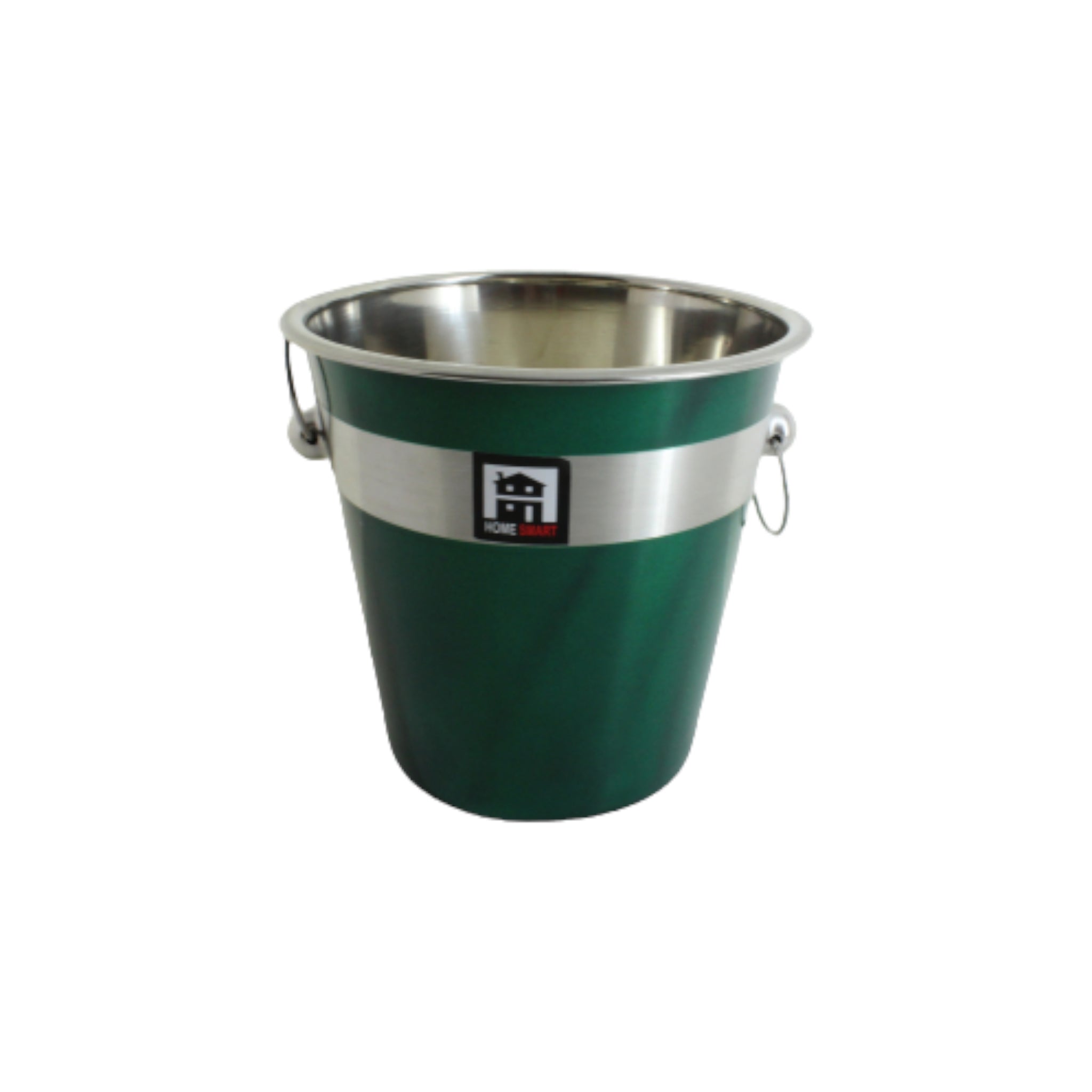 Ice Bucket 22cm Green Stainless Steel