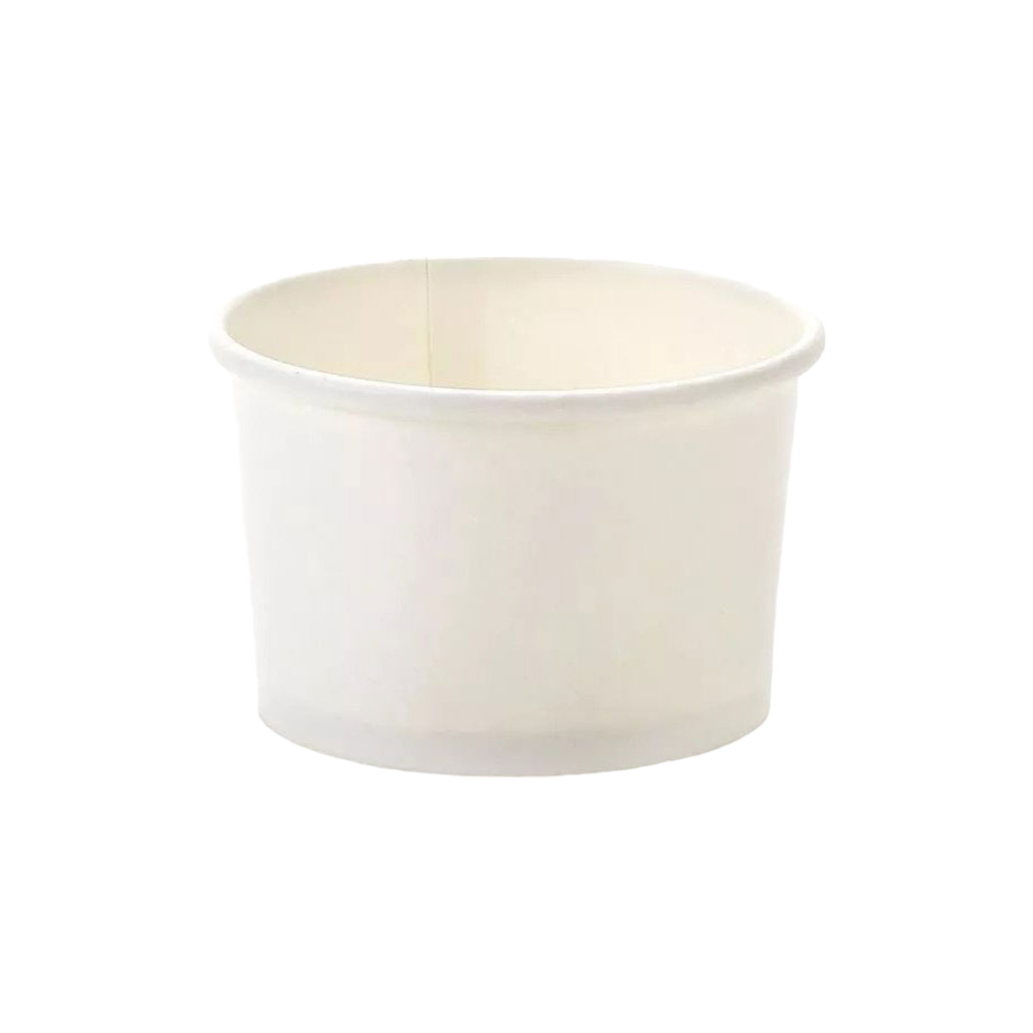 Ice Cream Paper Cups 120ml White Vintage Tubs 10pack