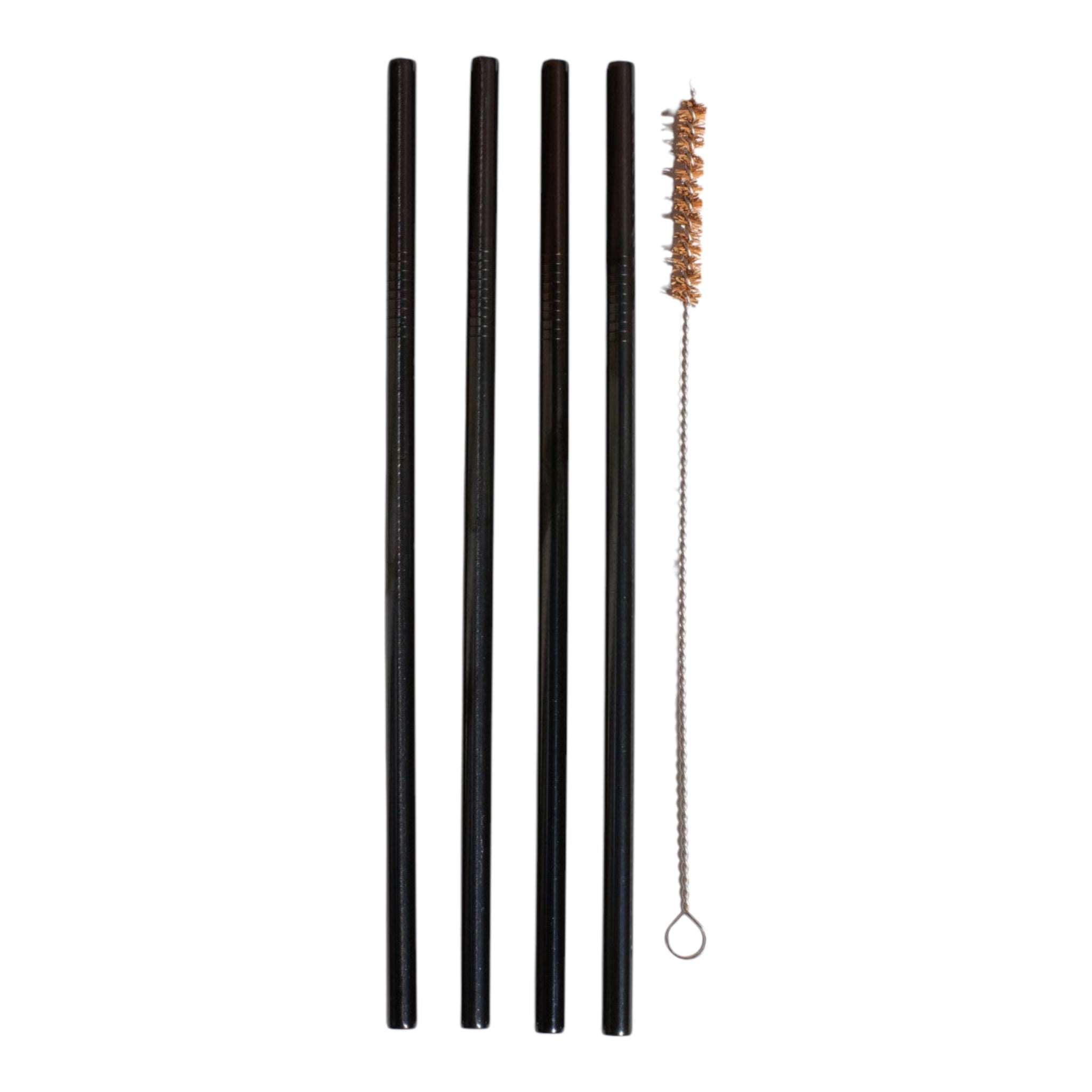 Stainless Steel Straws 5mmx22.5cm with Brush 11pack