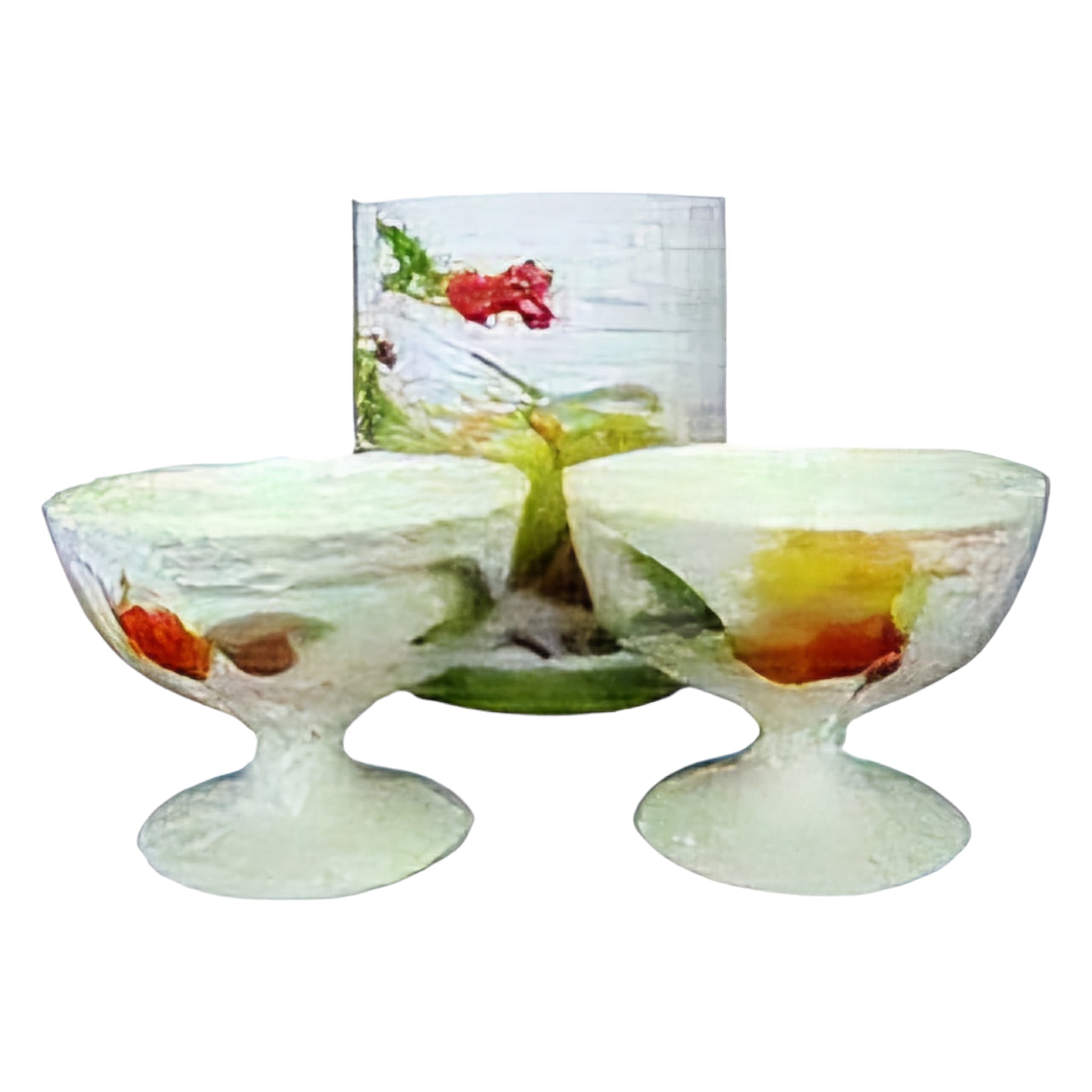 Ceramic Fruit Bowl 2pc Set In Gift Box 13975