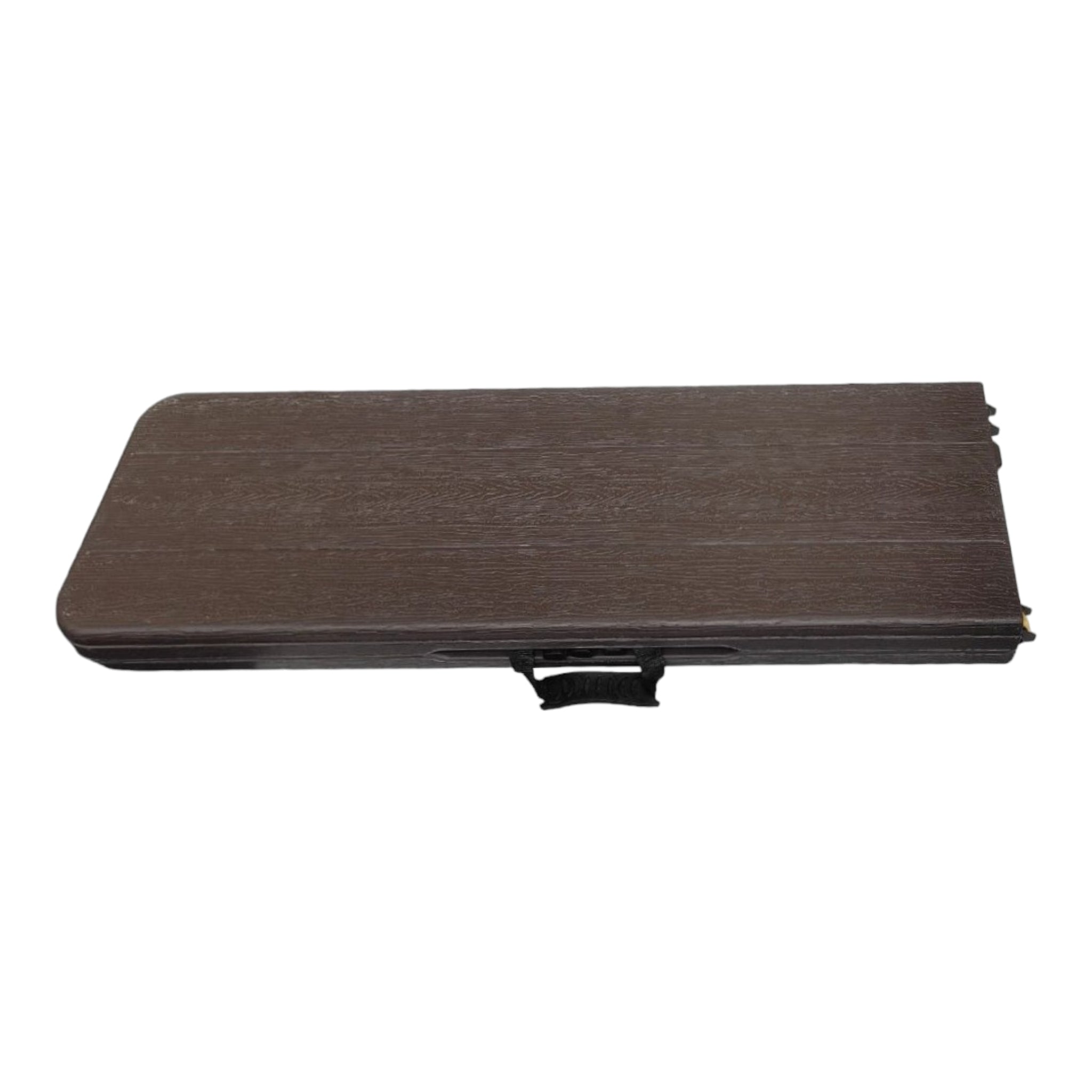 1.8m Folding Trestle Plastic Bench 6ft Wood Grain Finish