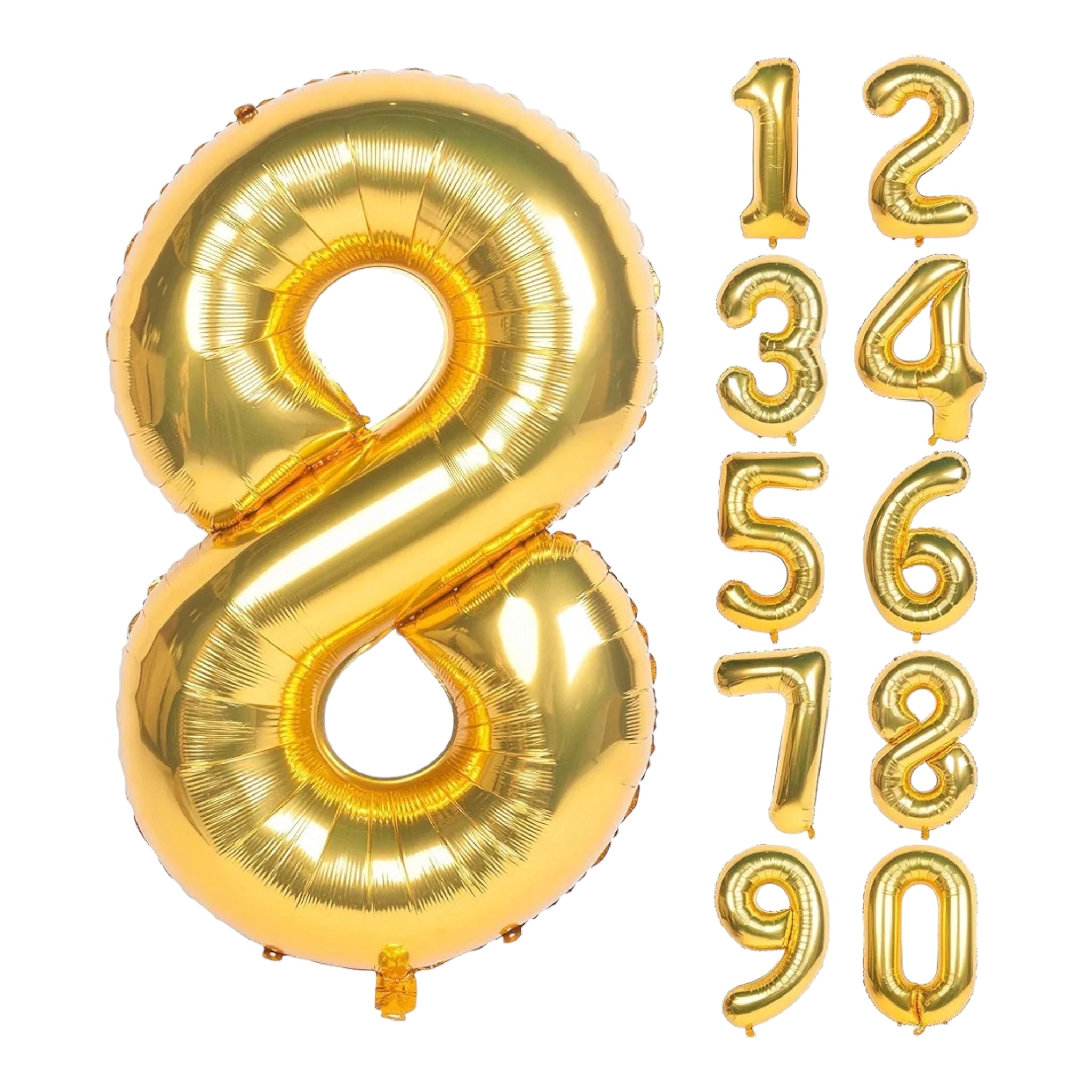 Party Gold Number Foil Balloons 42inch 106cm