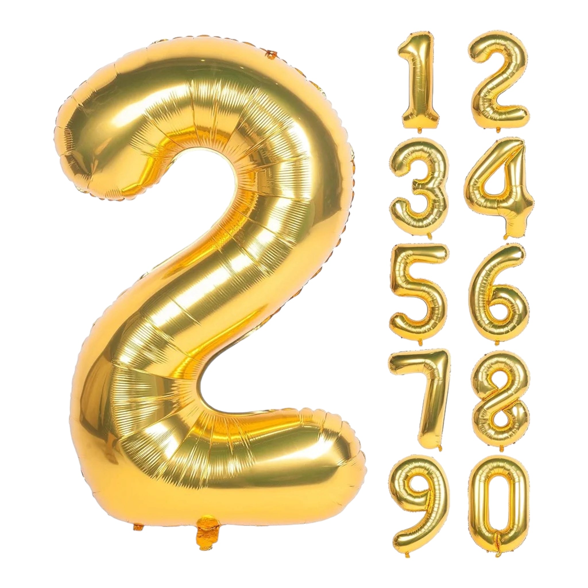 Party Gold Number Foil Balloons 42inch 106cm