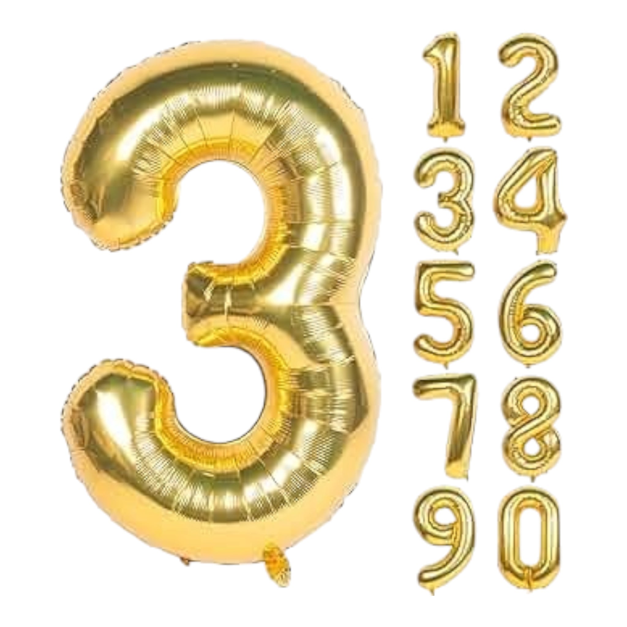 Party Gold Number Foil Balloons 42inch 106cm