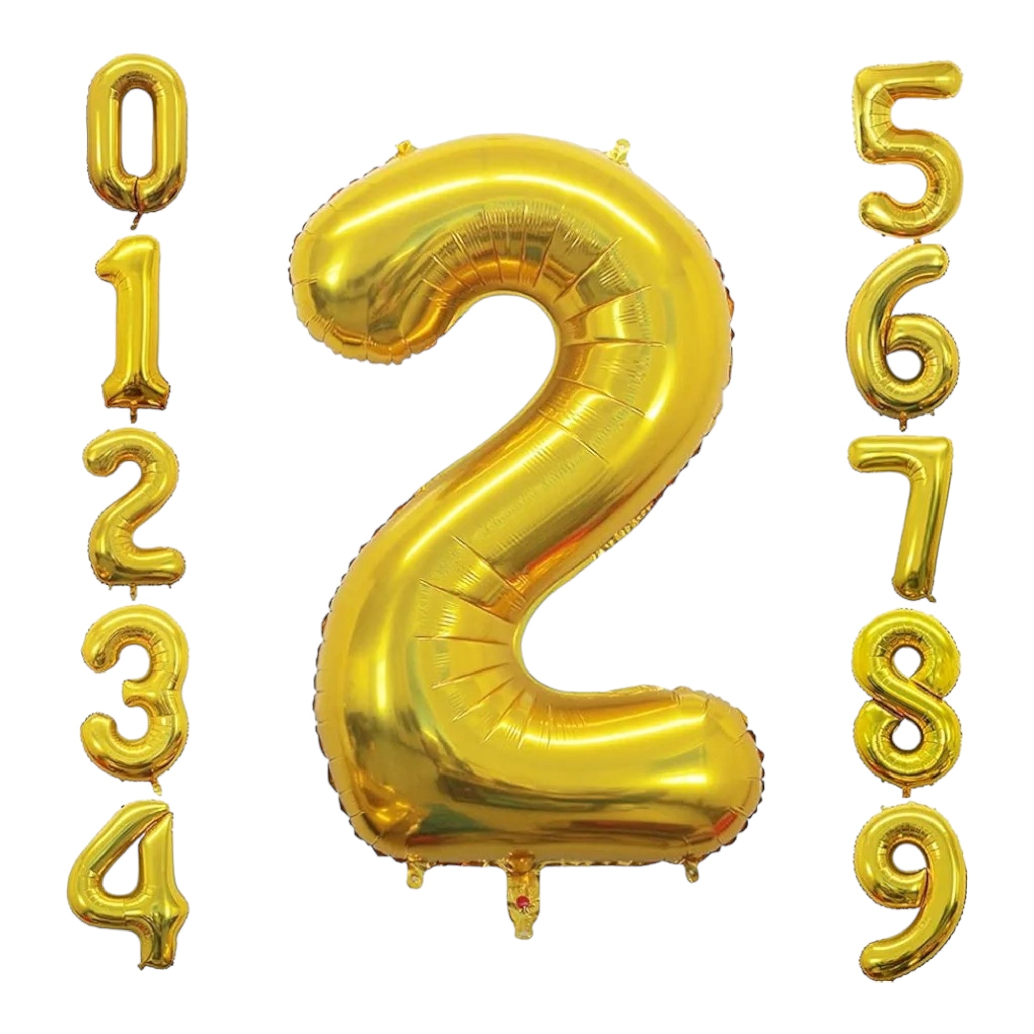 Party Gold Number Foil Balloons 42inch 106cm
