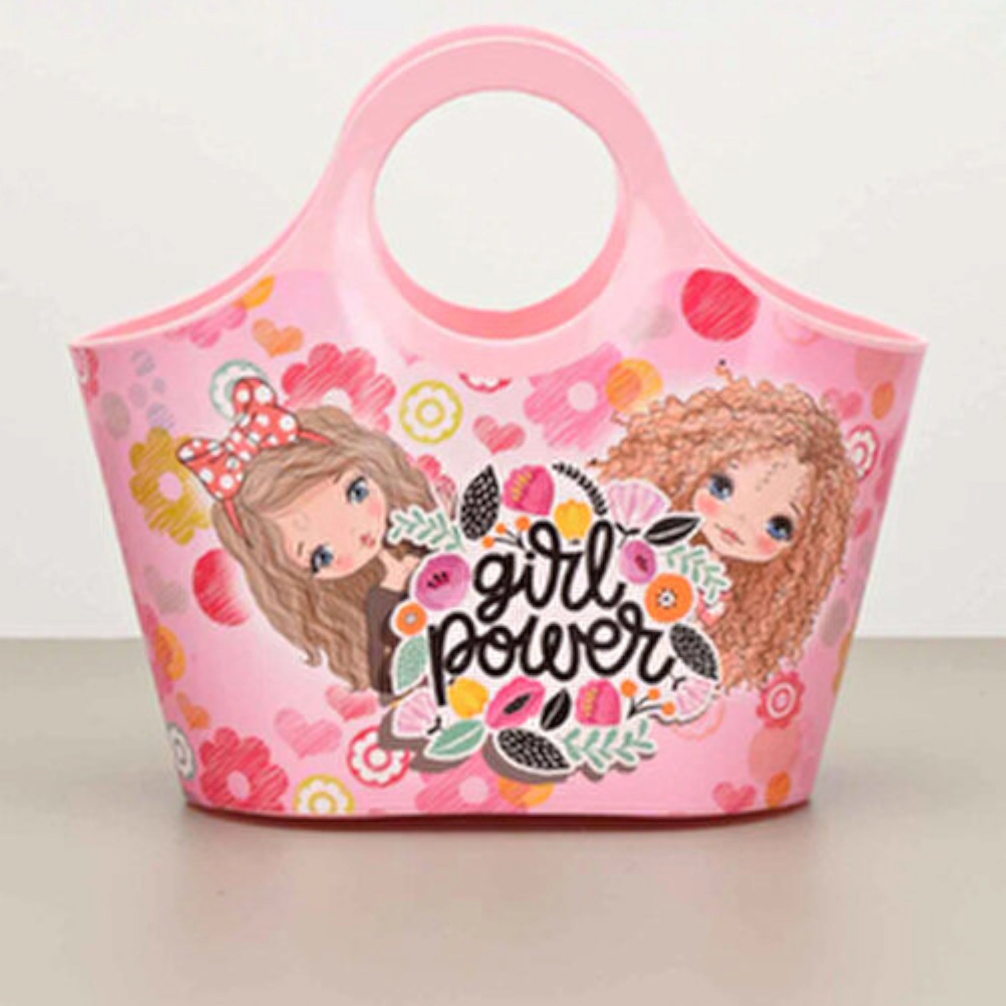 Tuffex Plastic Kiddies Girls Beach Carry Bag Patterned 27x23cm