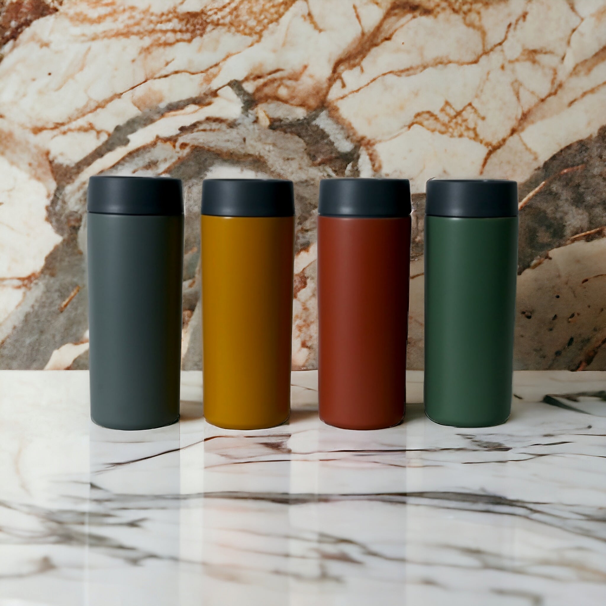 Travel Mug ISO 0.35L Double Wall Stainless Steel 1pc