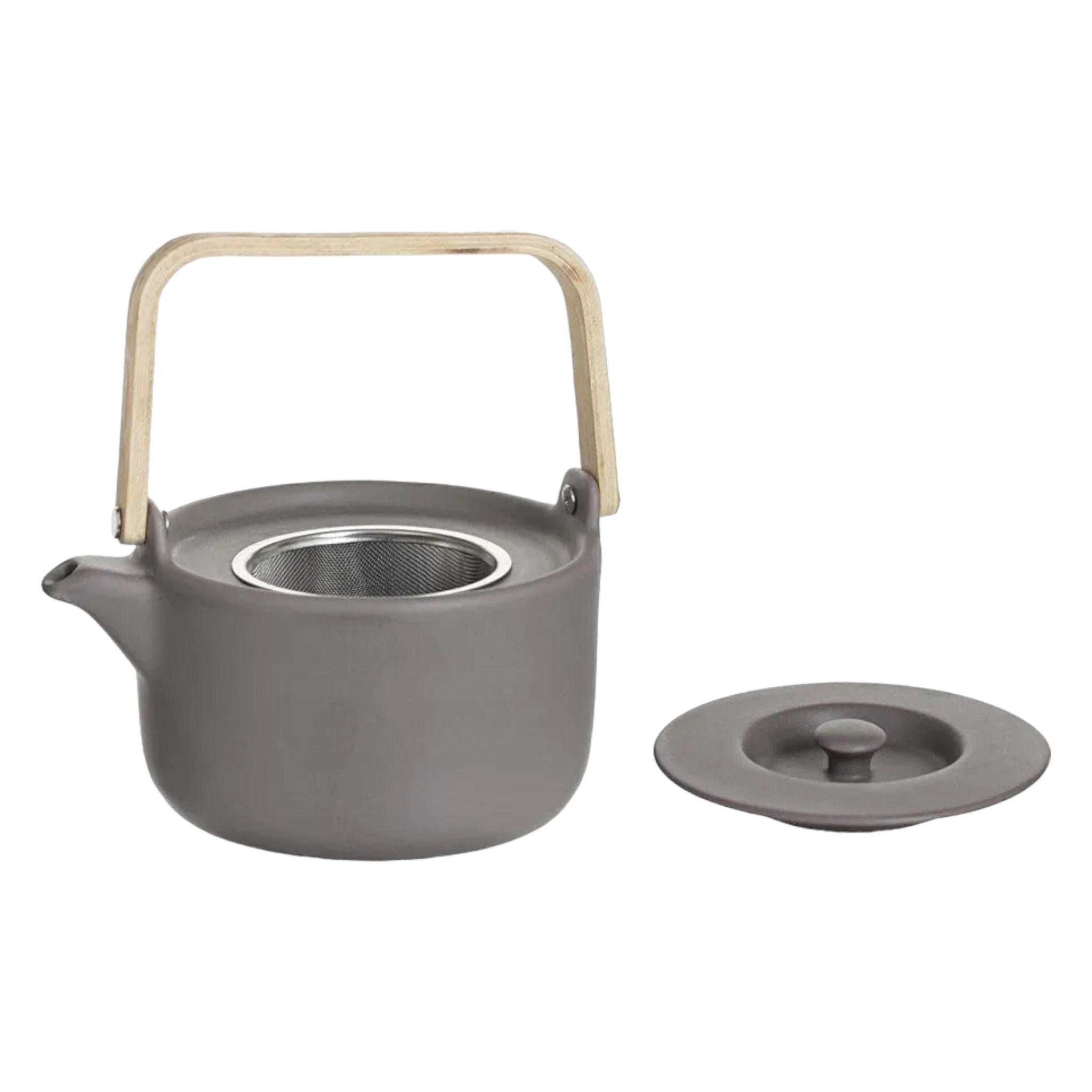 SG Secret de Gourmet Terra Ceramic Teapot with Infuser & Bamboo Handle