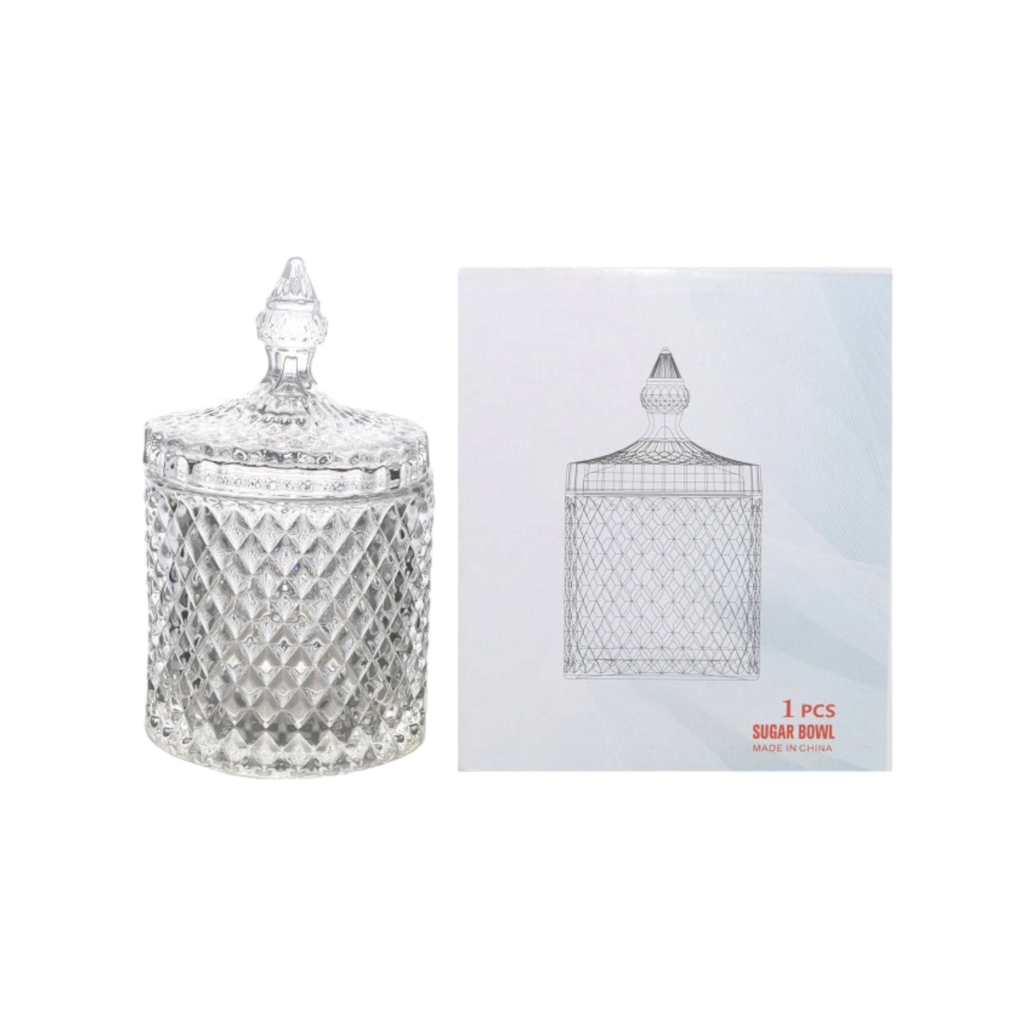 Glass Sugar Bowl Large 37063