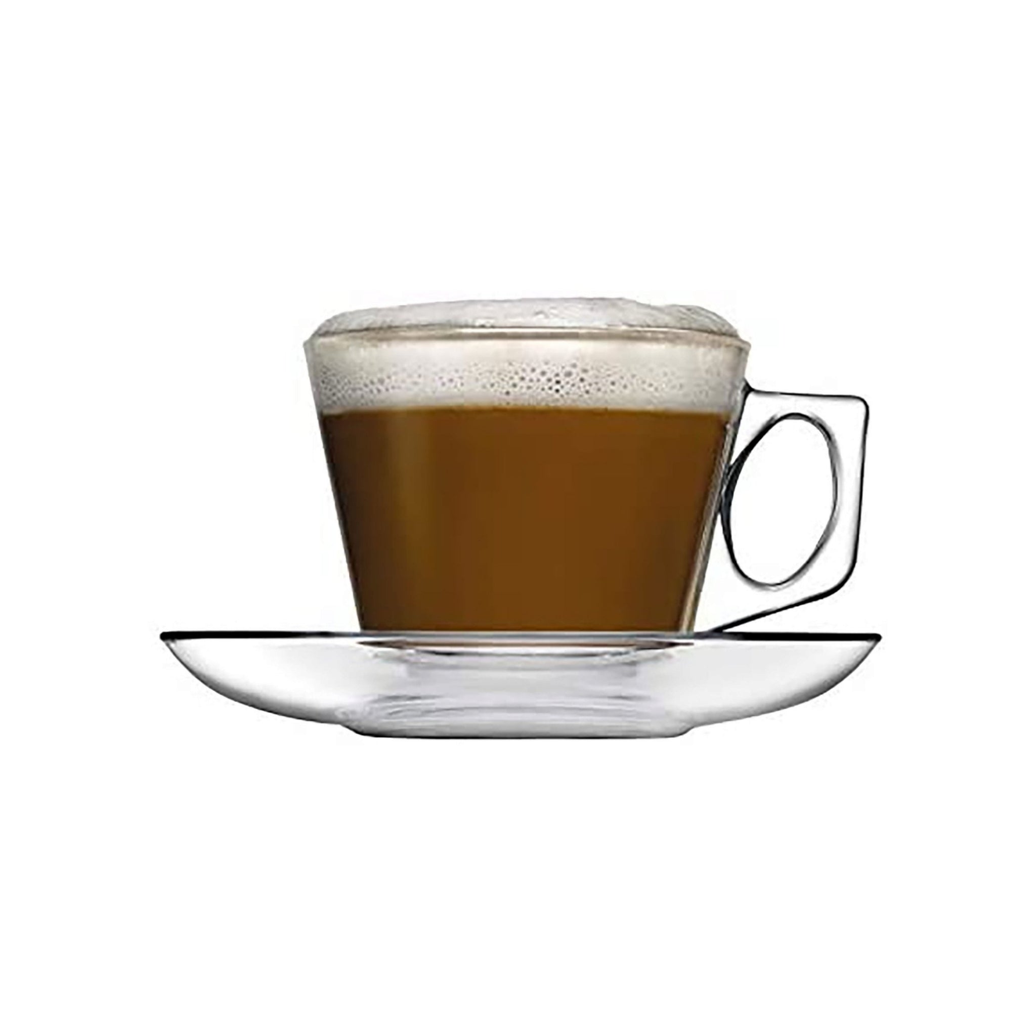 Pasabahce Vela Espresso-Tea Cup & Saucer 195ml 6pack