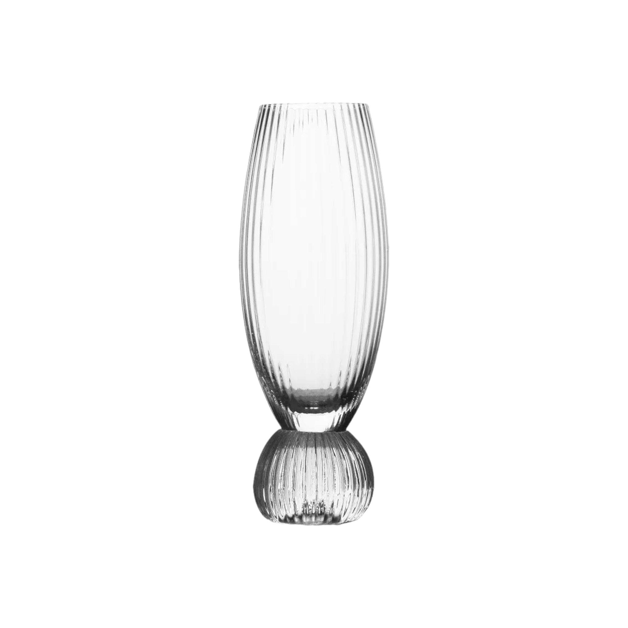 Pasabache Cocktail Ribbed Fluted Glass Goblet Tumbler 208ml Creative Design 6pack