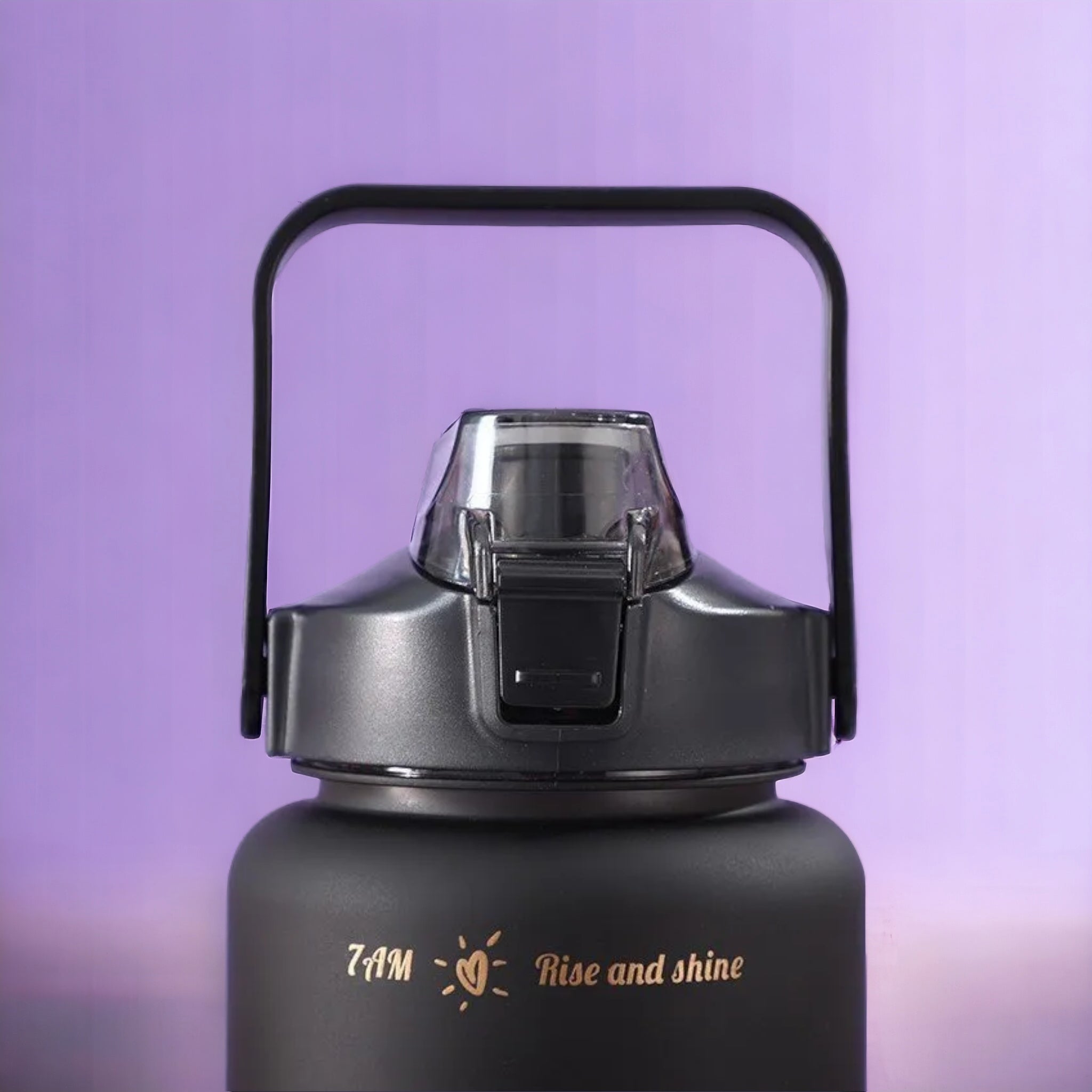 Motivational Sports Water Bottle Black 3pc Set