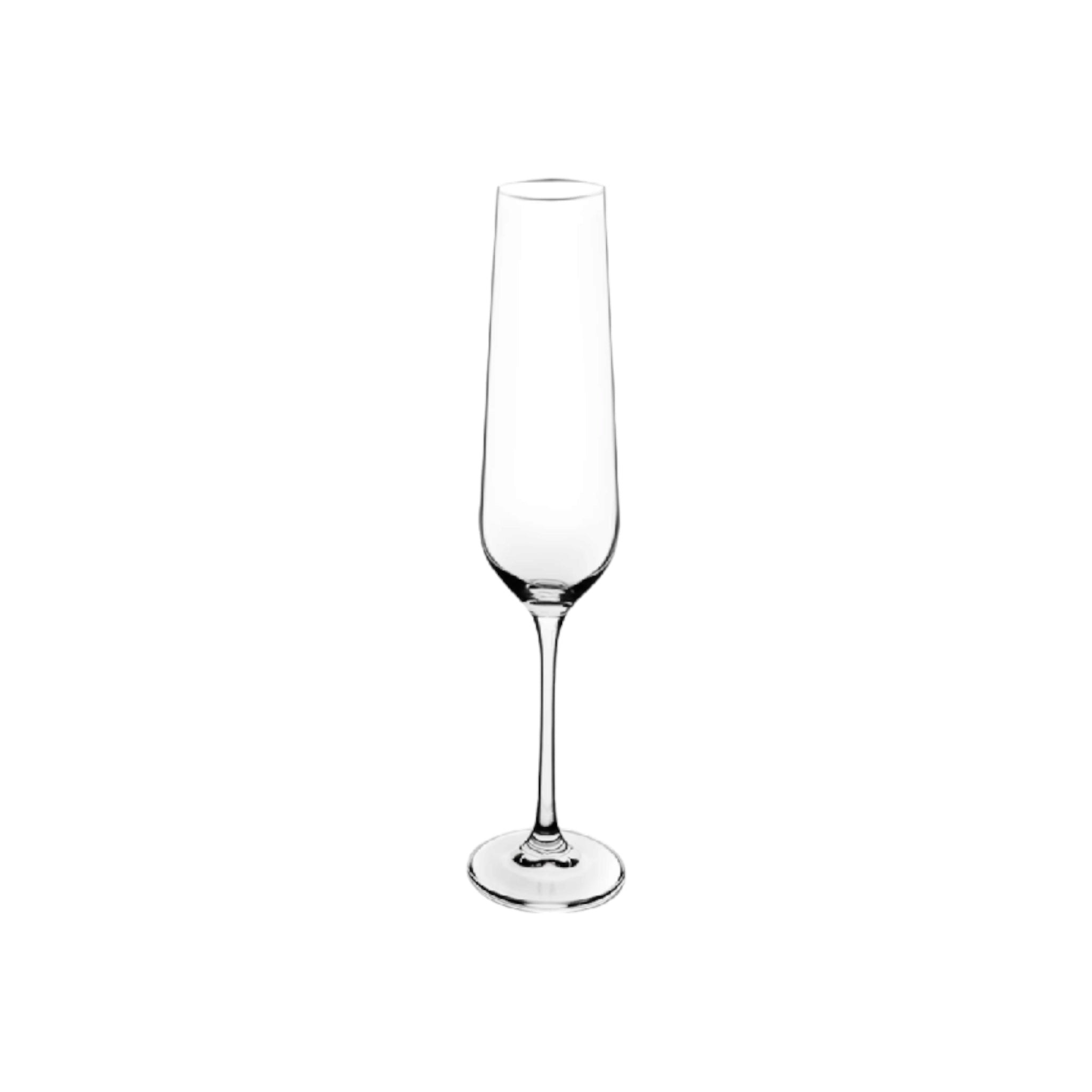 Consol Vienna Signature Crystal Stemmed Flute Glass Tumbler 200ml Champagne 4pack