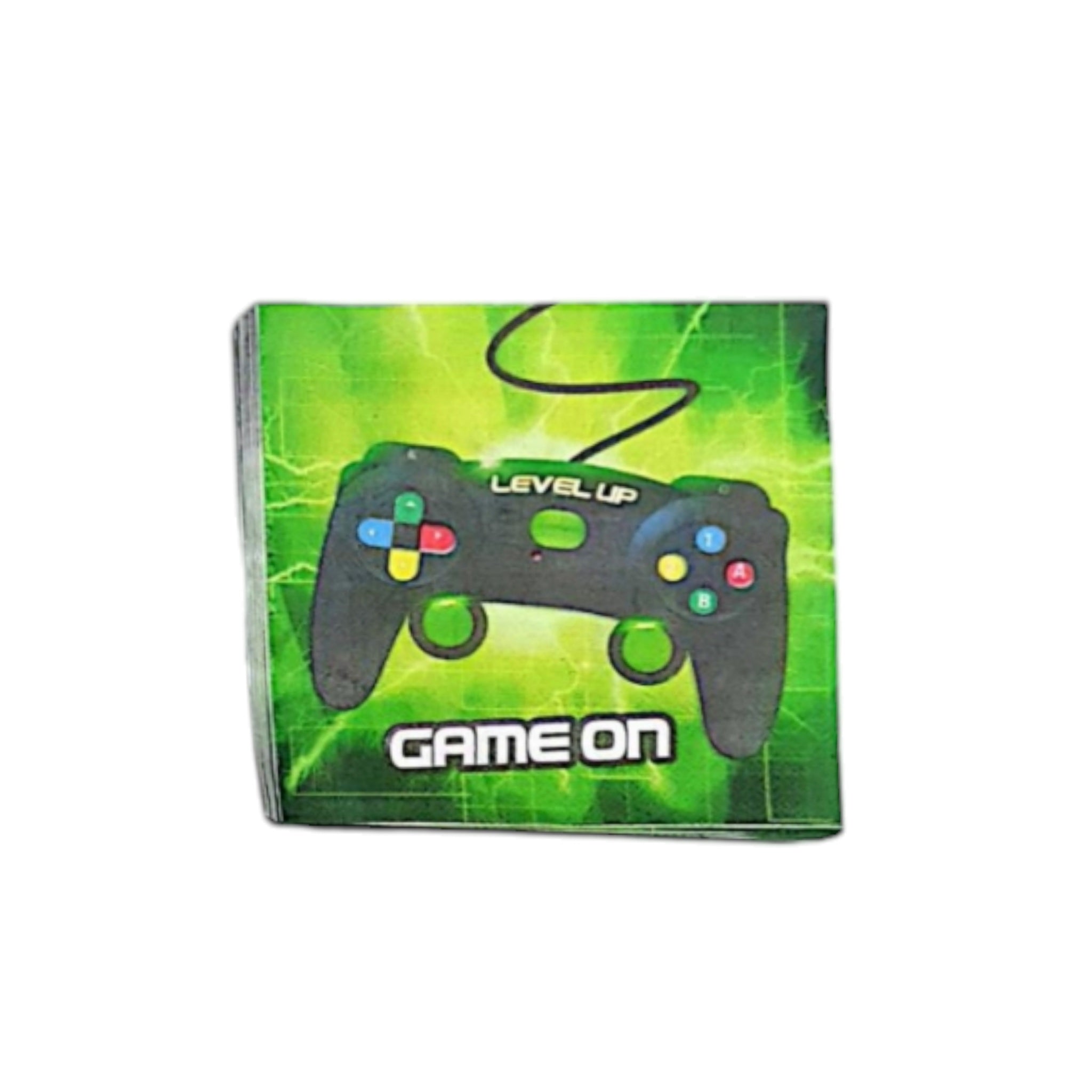 Game On Party Paper Luncheon Serviettes 33x33cm 20pack