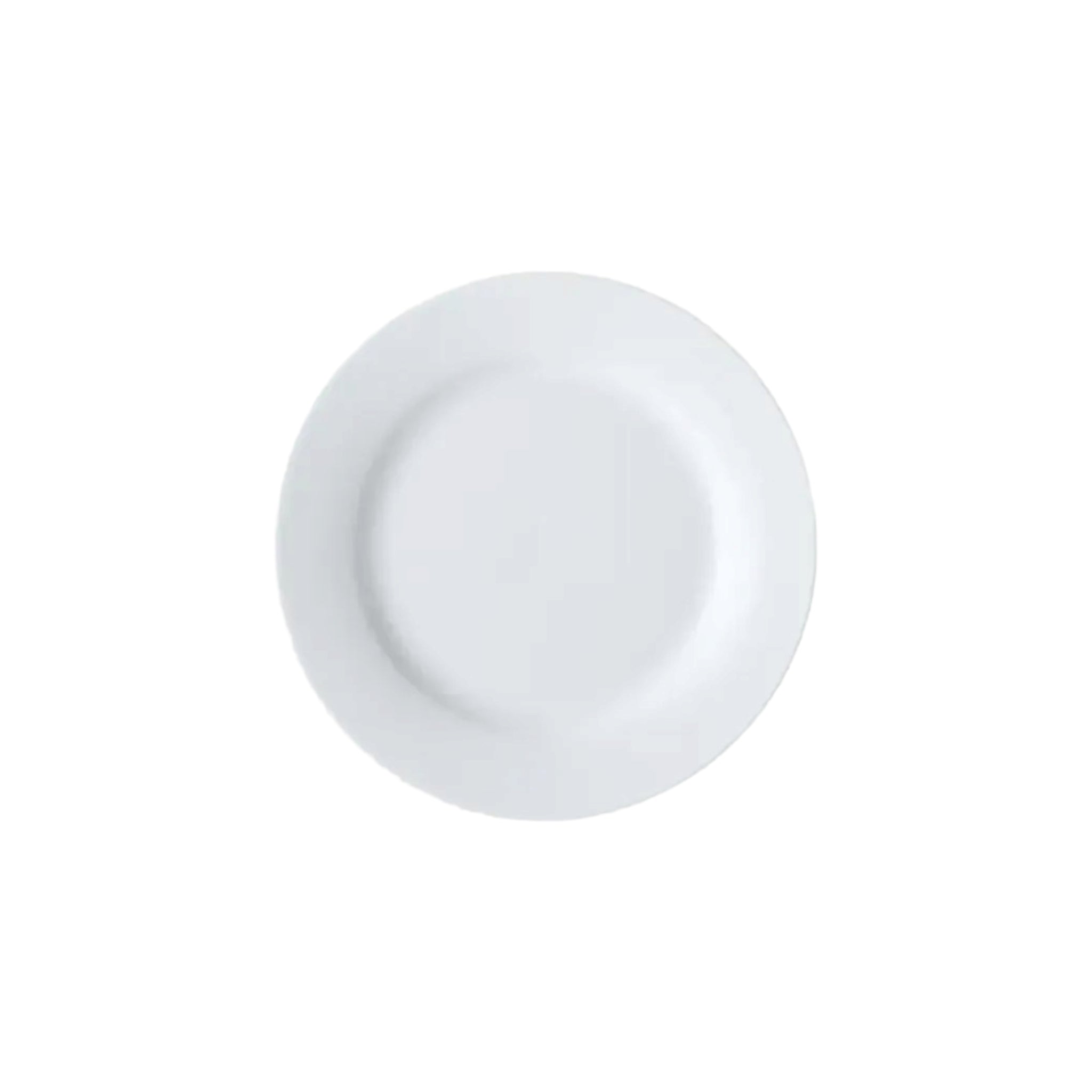Totally Home Pure White Ceramic Side Plate Round 8Inch