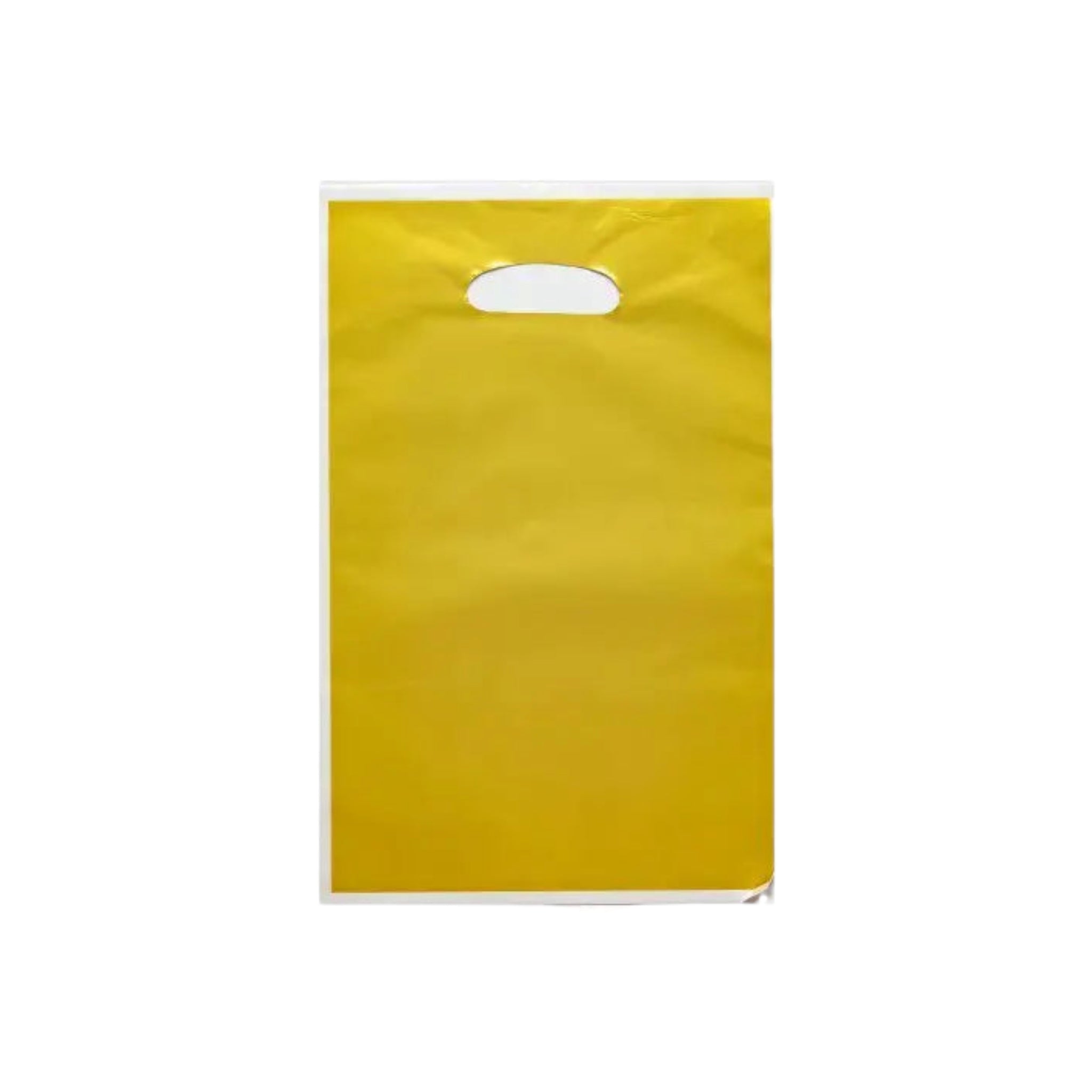 Party Loot Color Plastic Bags 16x25cm 10pack Die Cut Handle